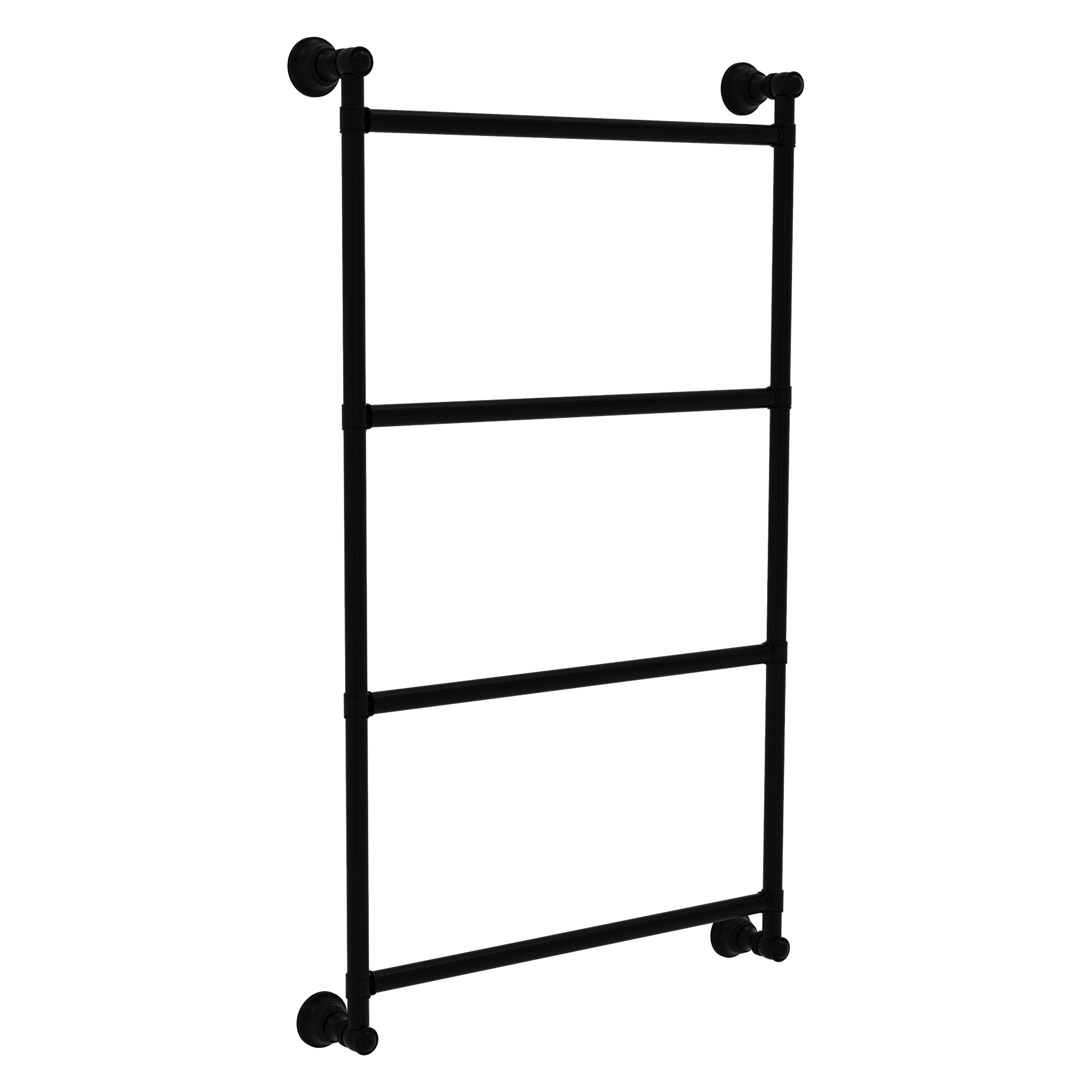 Allied Brass CL-28-18-BKM Carolina 18-in double Matte Black Wall mount Double Towel Bar