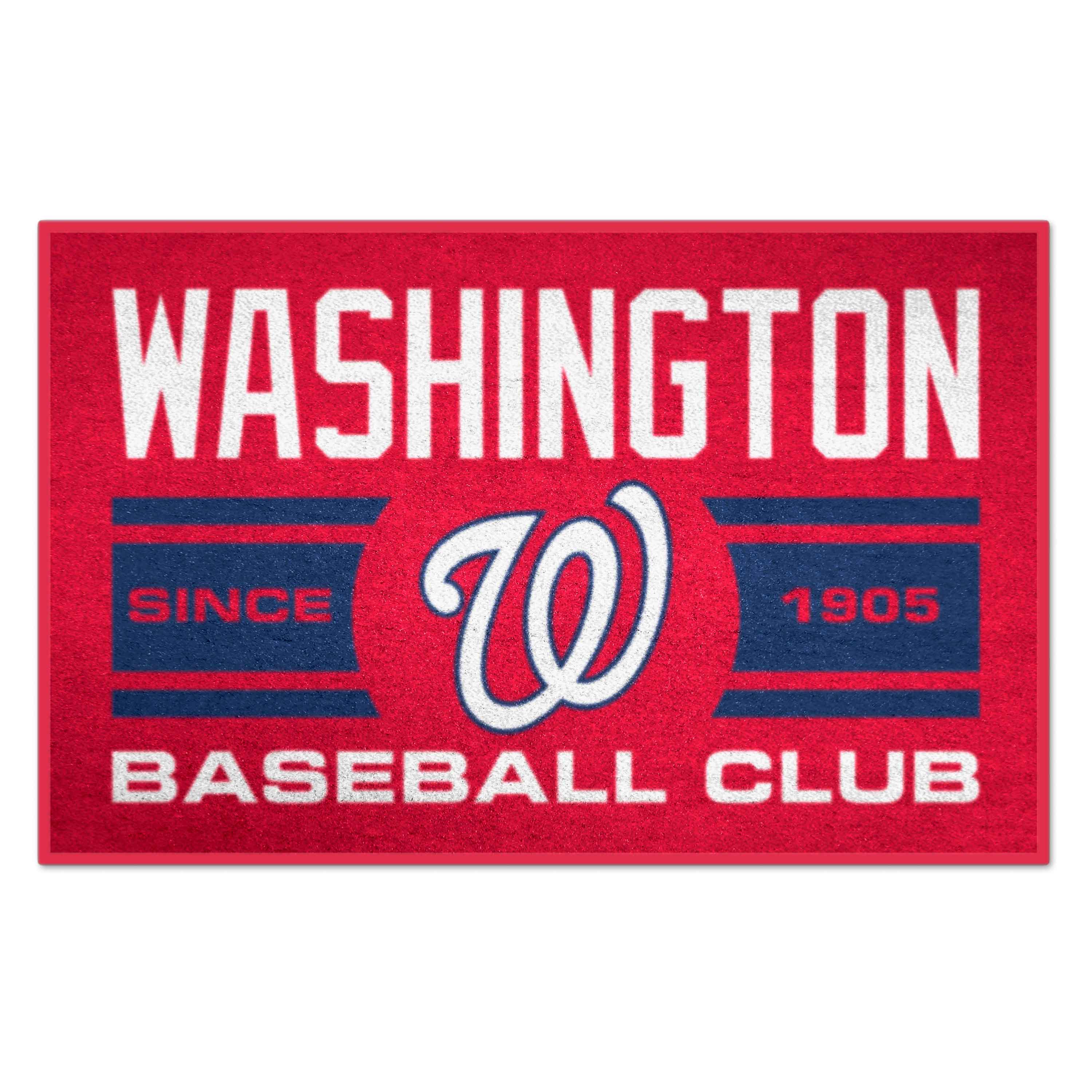 FANMATS 18488 MLB Uniform Starter Mat 2 x 3 (ft) Tufted Nylon Red Rectangular Indoor Throw rug