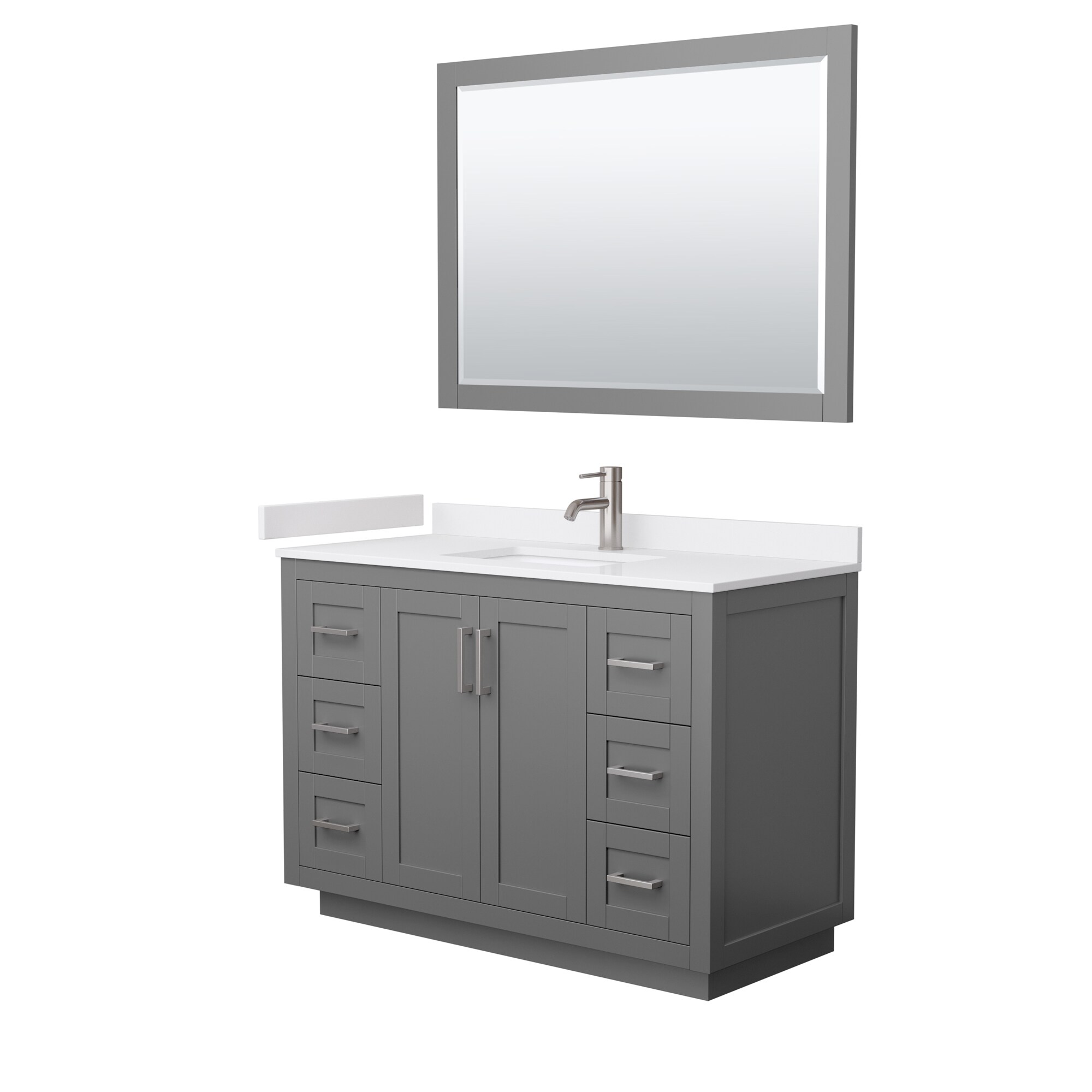 Wyndham Collection WCF292948SKGWCUNSM46 Bath-Vanity-Combo - View #2