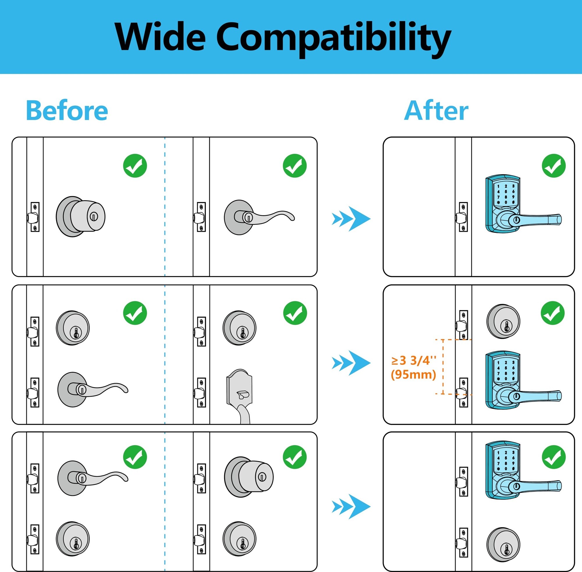 Ahfiwaso LAH0712H023 Electronic-Door-Locks - View #5