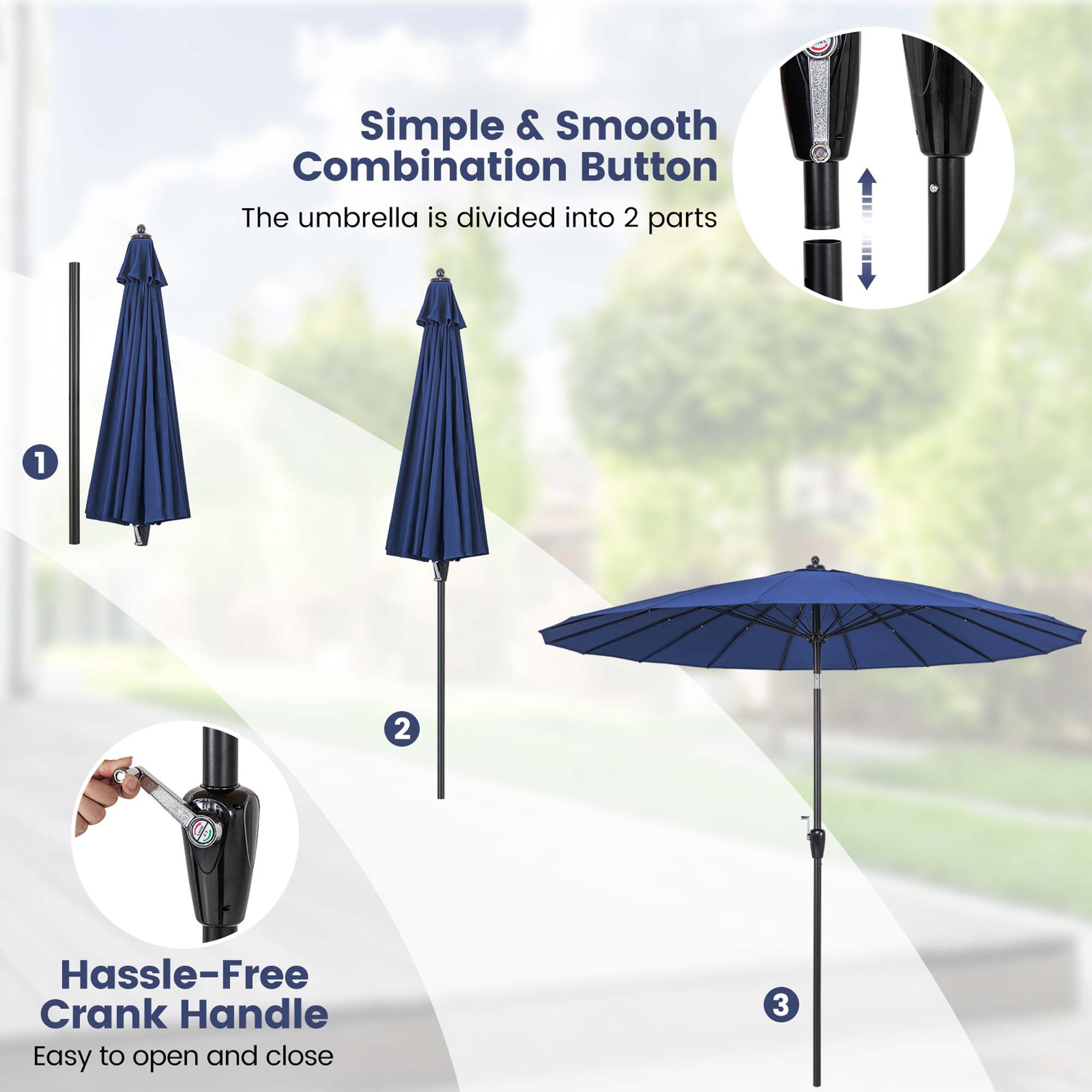 Costway HCST00612 Umbrellas-2 - View #4