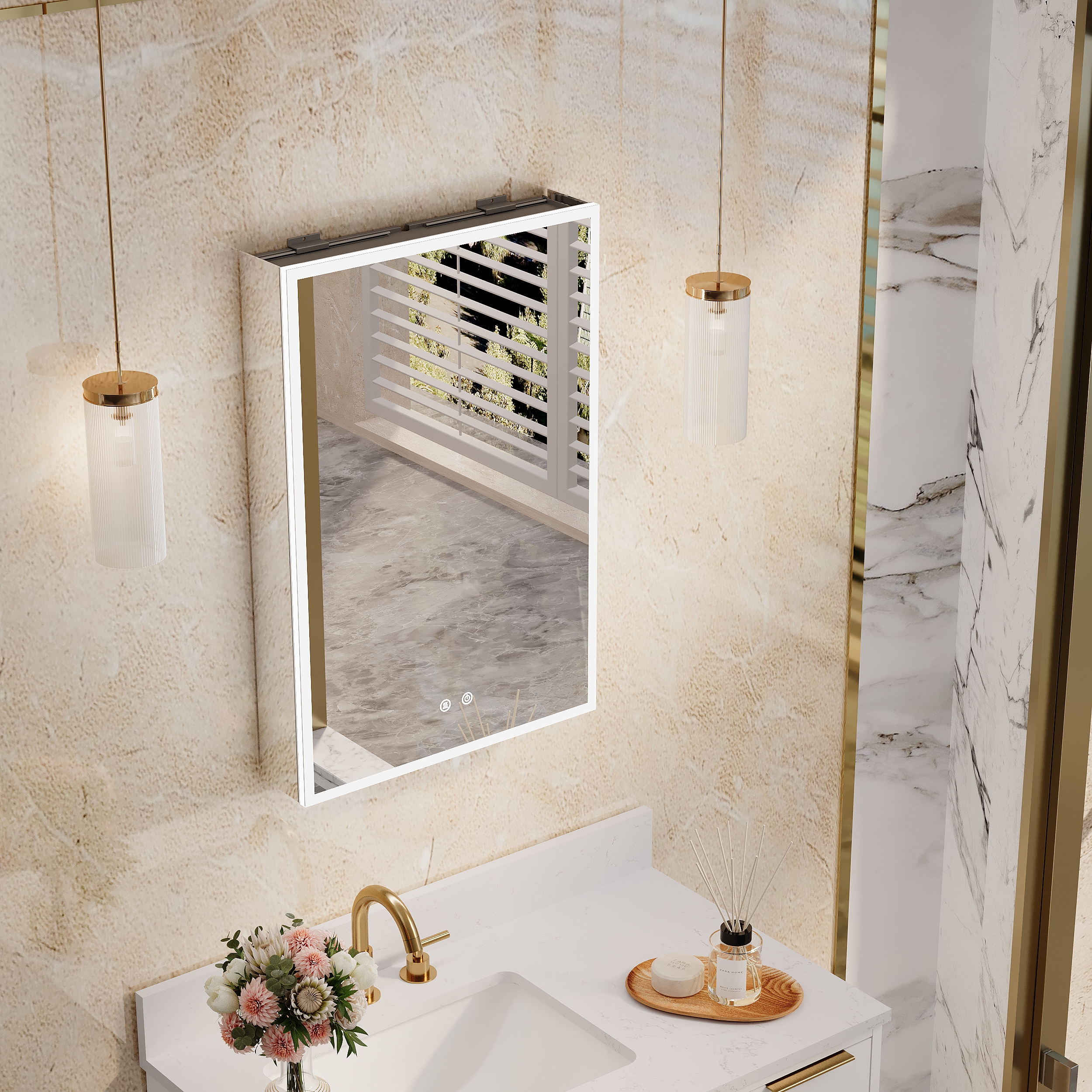 WELLFOR EXMC2430LD Bathroom-Medicine-Cabinets - View #12