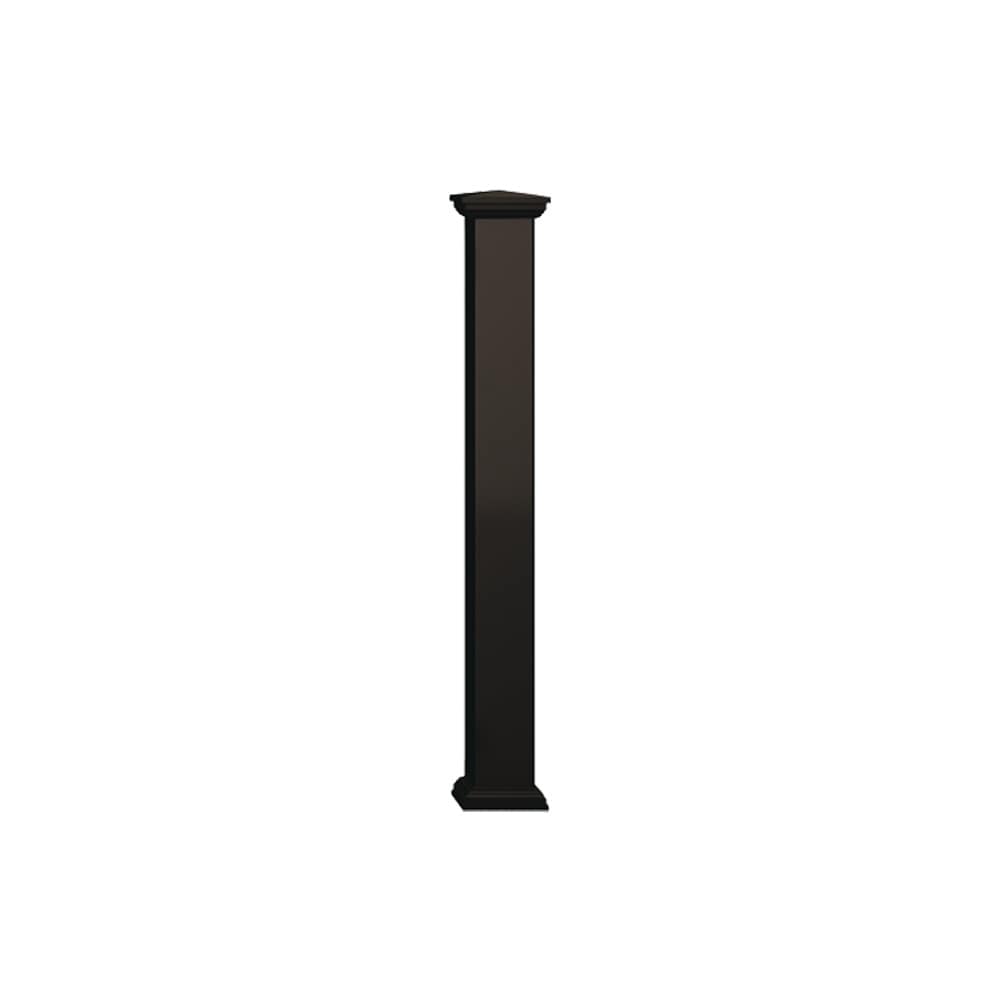 Deckorators 4-in x 4-in x 4-ft Black Composite Deck Post sleeve