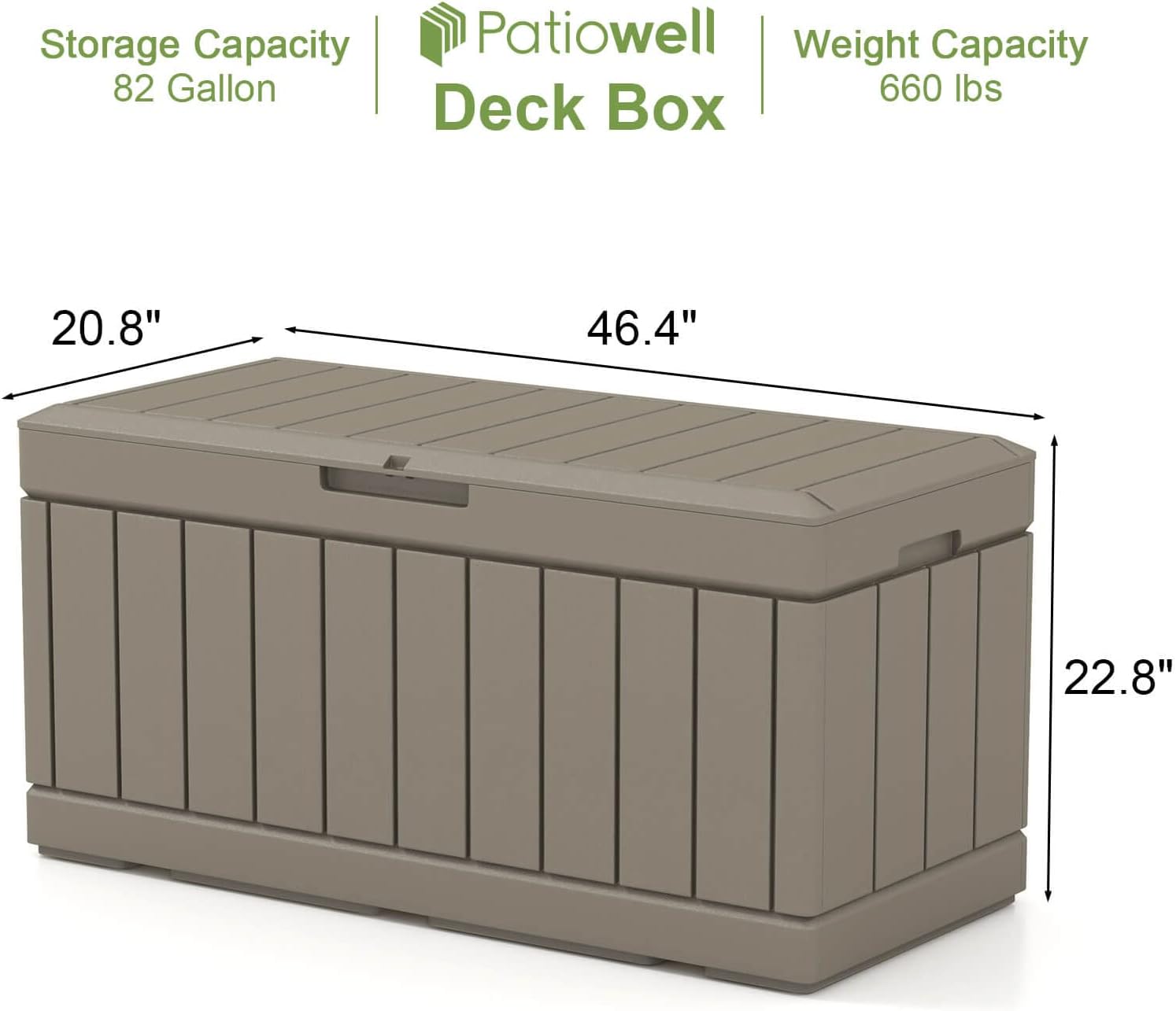 Patiowell WES-PSB22-0093-WGY Deck-Boxes - View #6