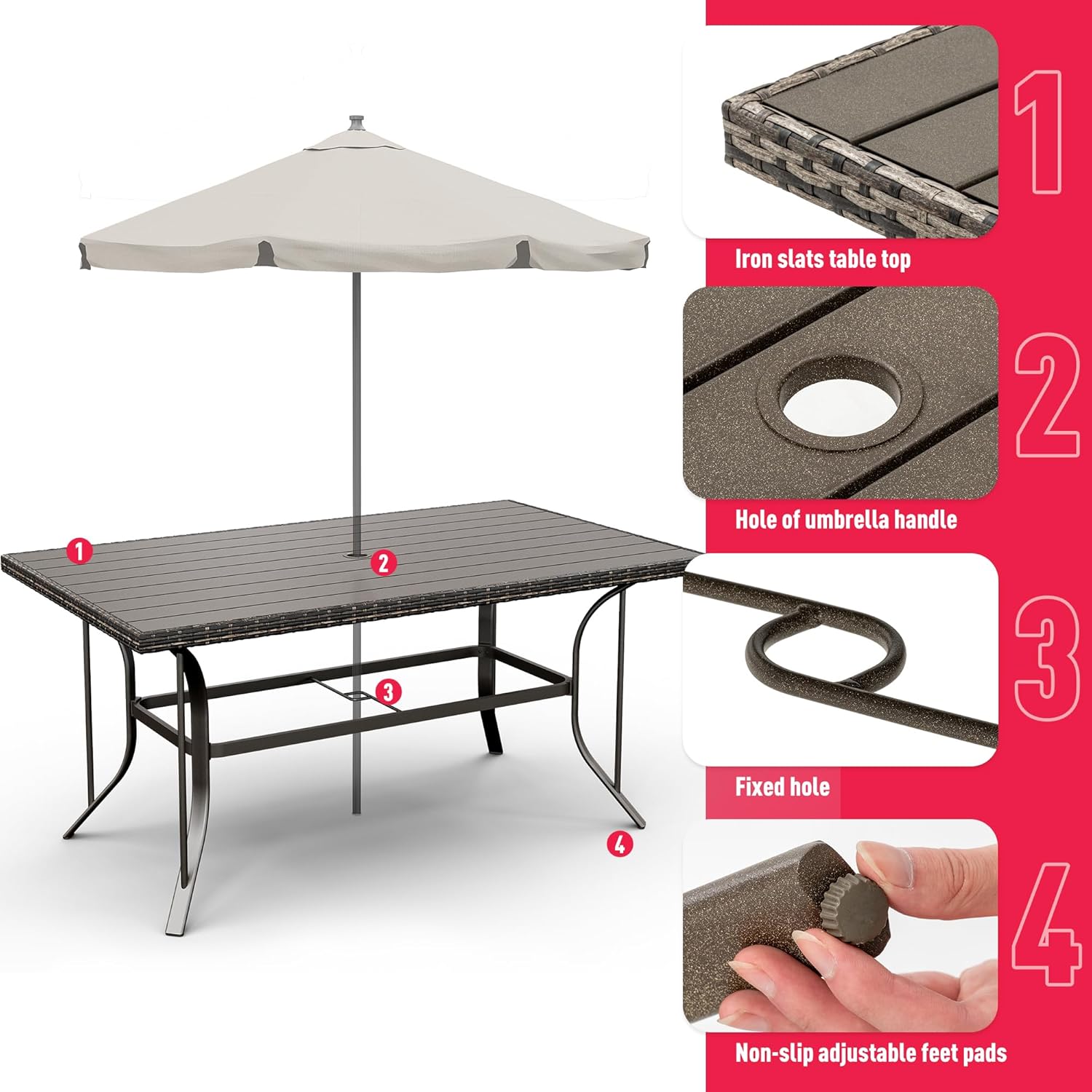 PamaPic B0CQ26TYC7 Patio-Dining-Sets - View #6