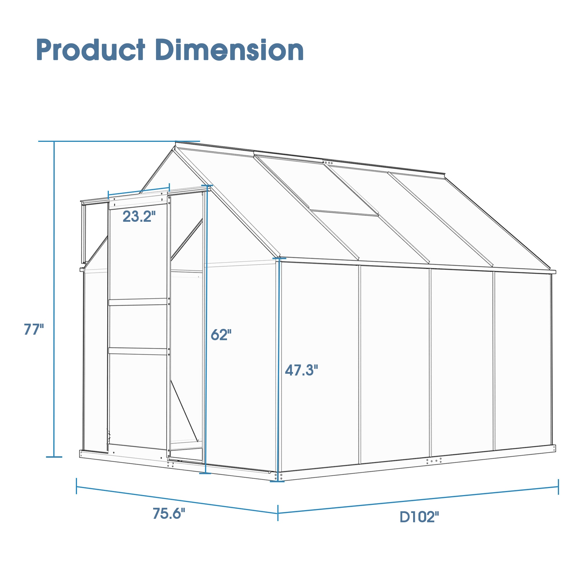 Clihome CL-CR15584 greenhouses - View #4