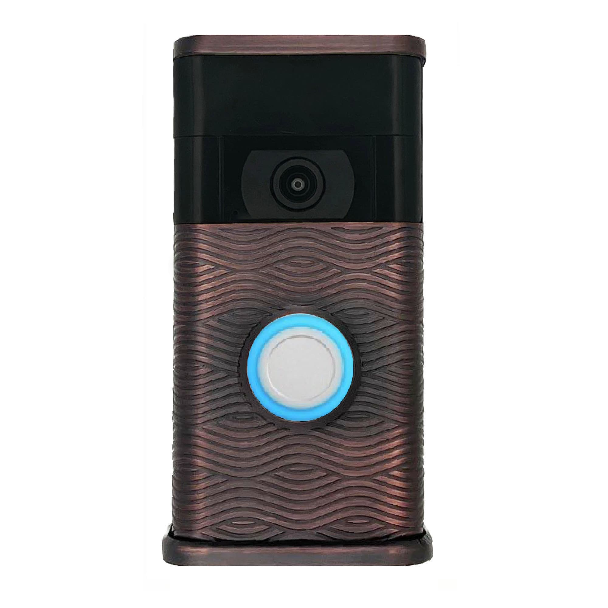 Michael Healy MHVR20074 Video Doorbell Decorative Covers (R2 Collection) Brown Doorbell skin