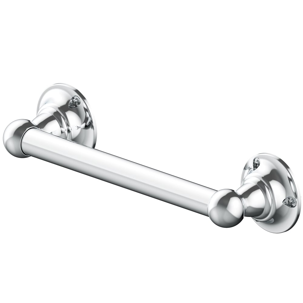 allen + roth 20316-0901 Exposed Screw assist bar 9-in Polished chrome Wall mount Grab Bar ( 300-lb Weight Capacity )