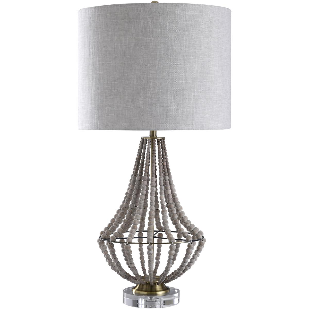 HARP & FINIAL Harp and Finial HFL316813DS Aurora Table Lamp Natural and Off-White