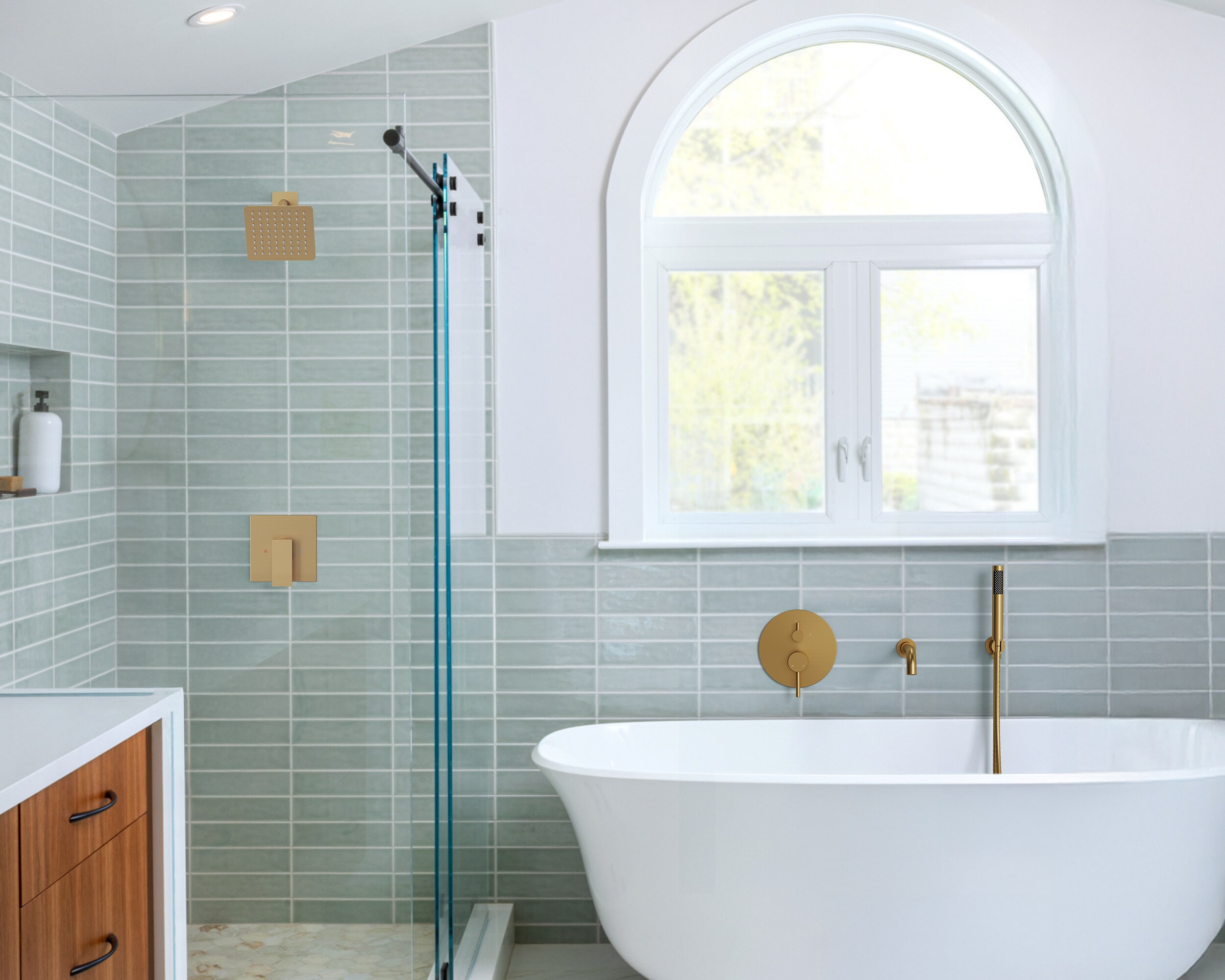 YAWWALK Y11W85-BG Tub-Shower-Faucets - View #3
