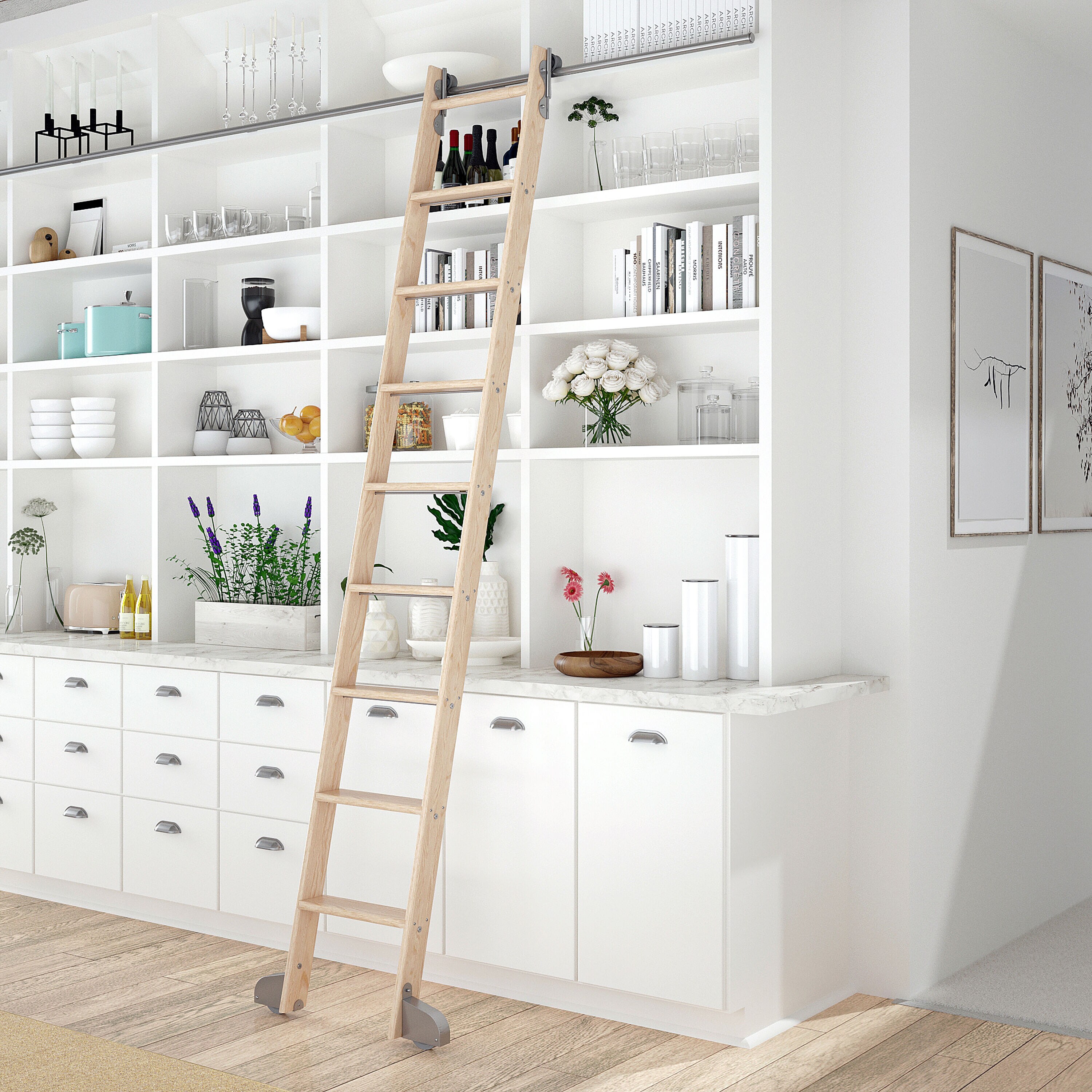 Quiet Glide QG.540-9MA-12-H.02 Library-Ladders - View #2