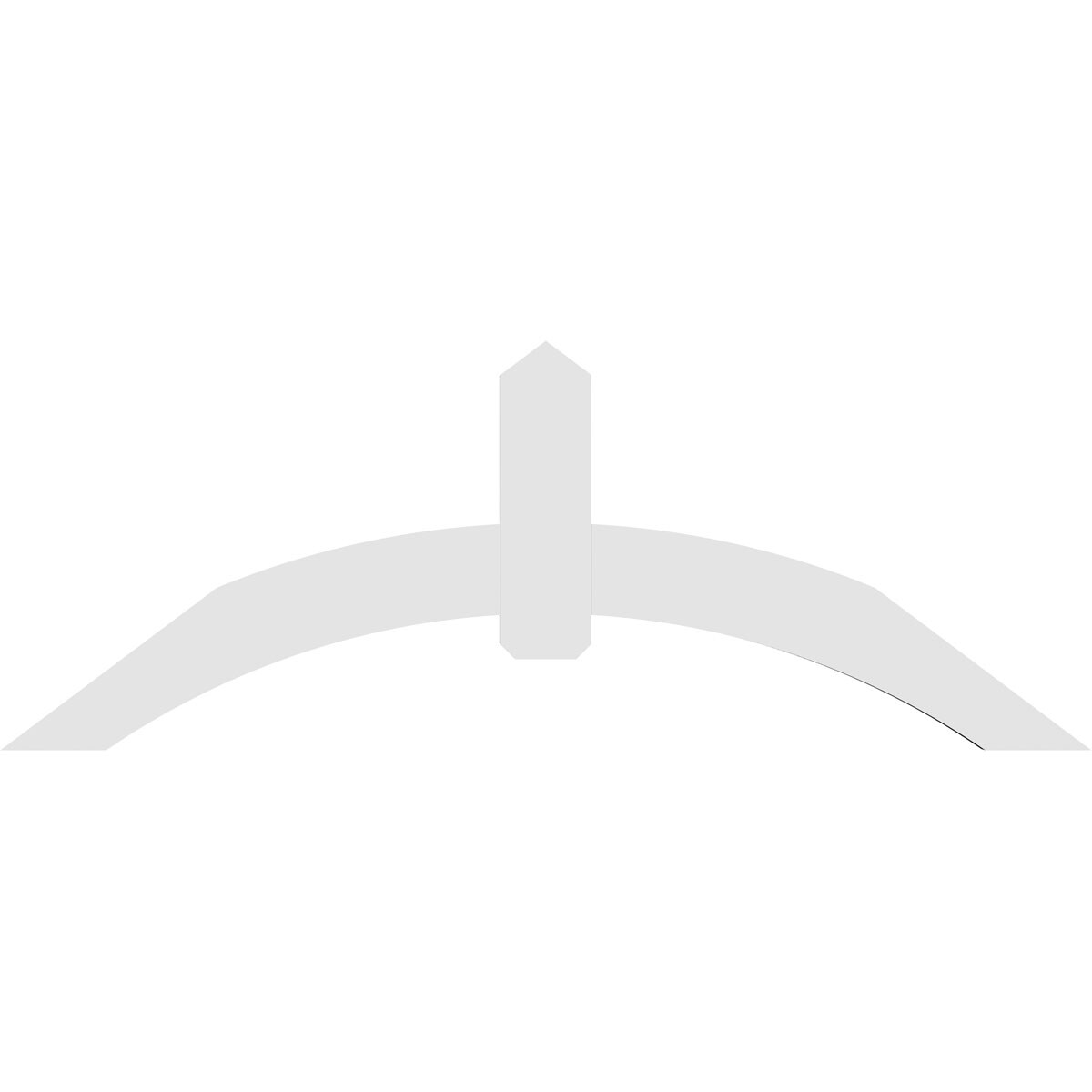 Ekena Millwork GBP072X27X0206ARC00 Exterior-Brackets-Braces - View #4