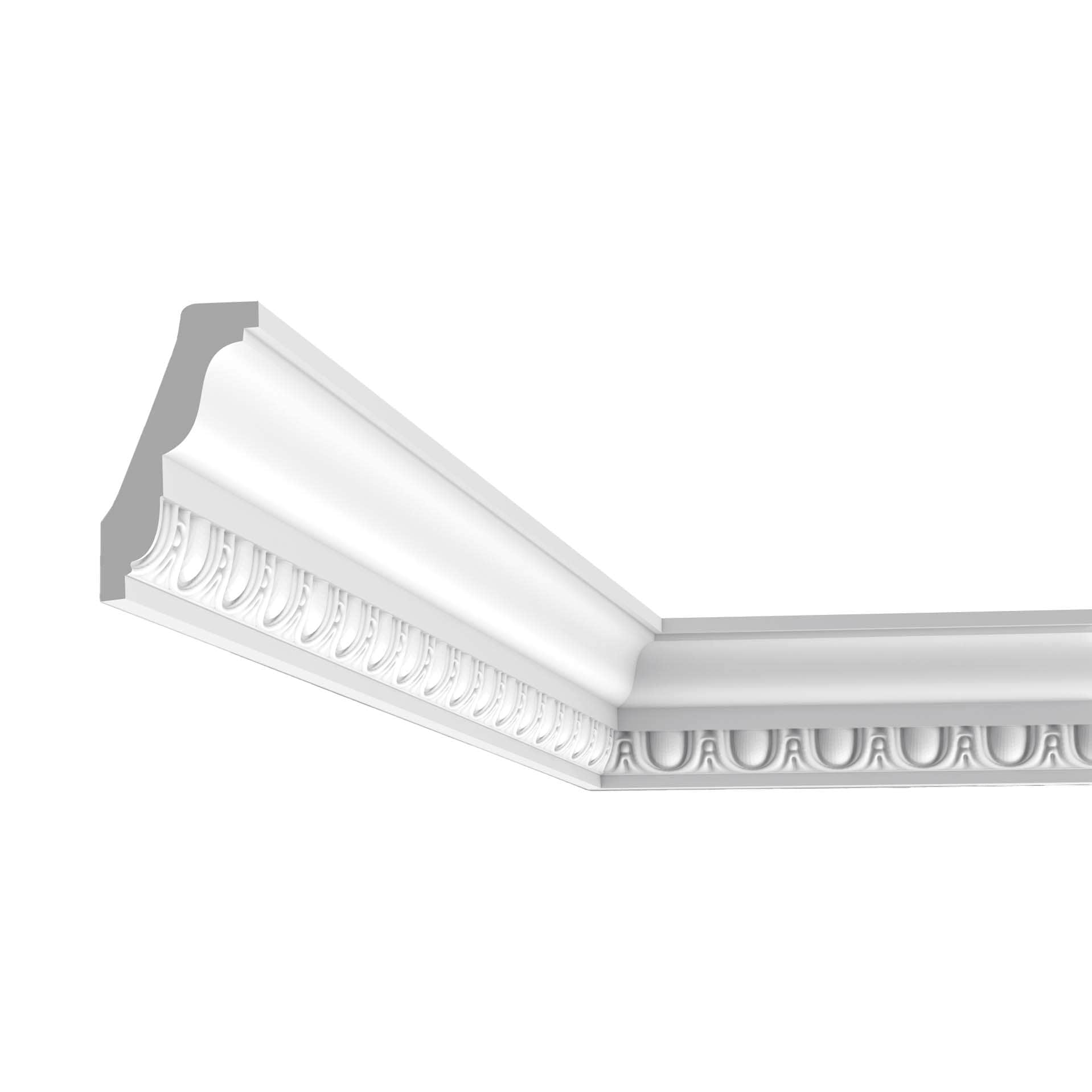 Orac Decor C212 Orac Crown Moulding 78-in Primed Polyurethane Crown Moulding