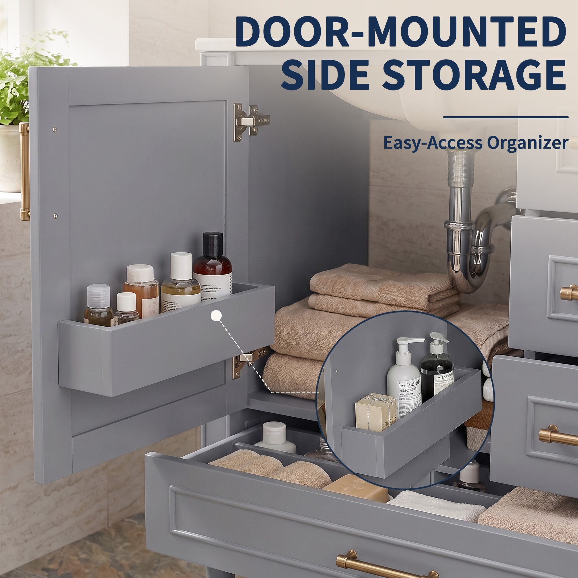 ES-DIY ESVWT30GYP7 Bath-Vanity-Combo - View #7