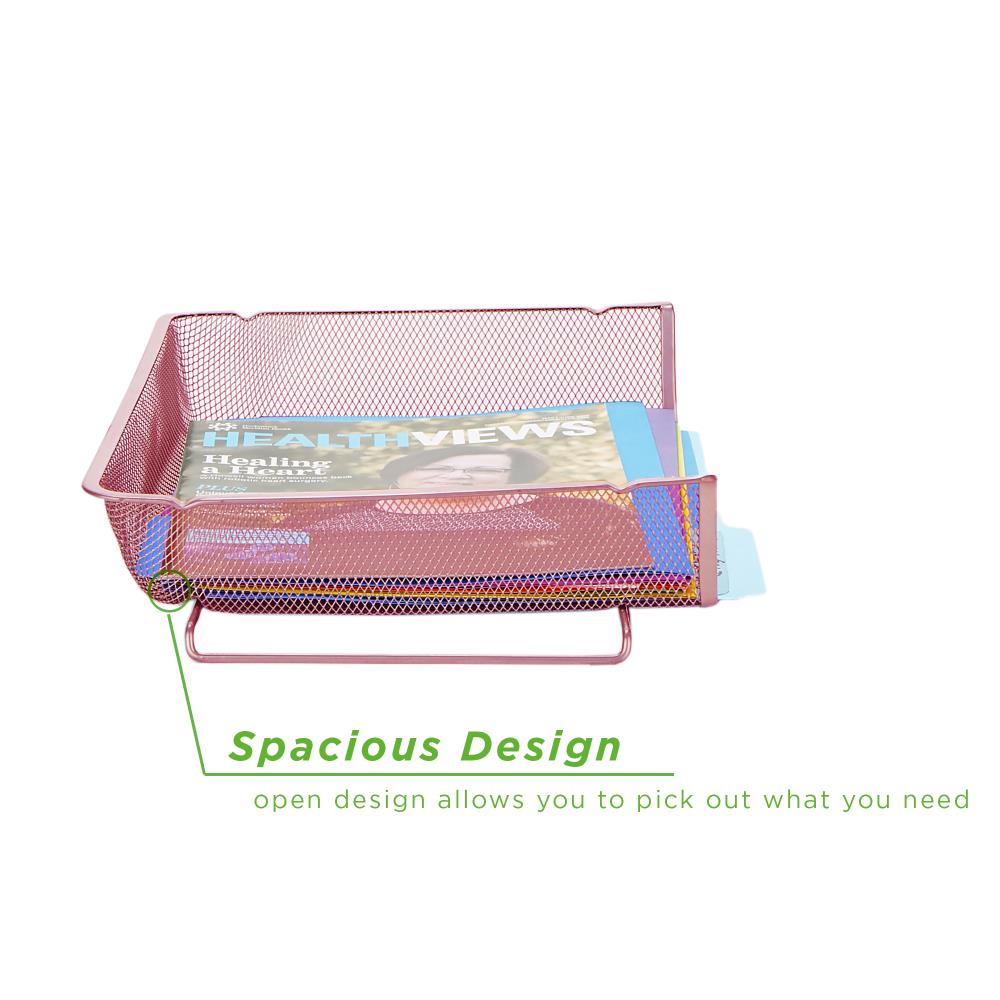 Mind Reader RSTACK2-PNK Desktop-Organizers - View #5