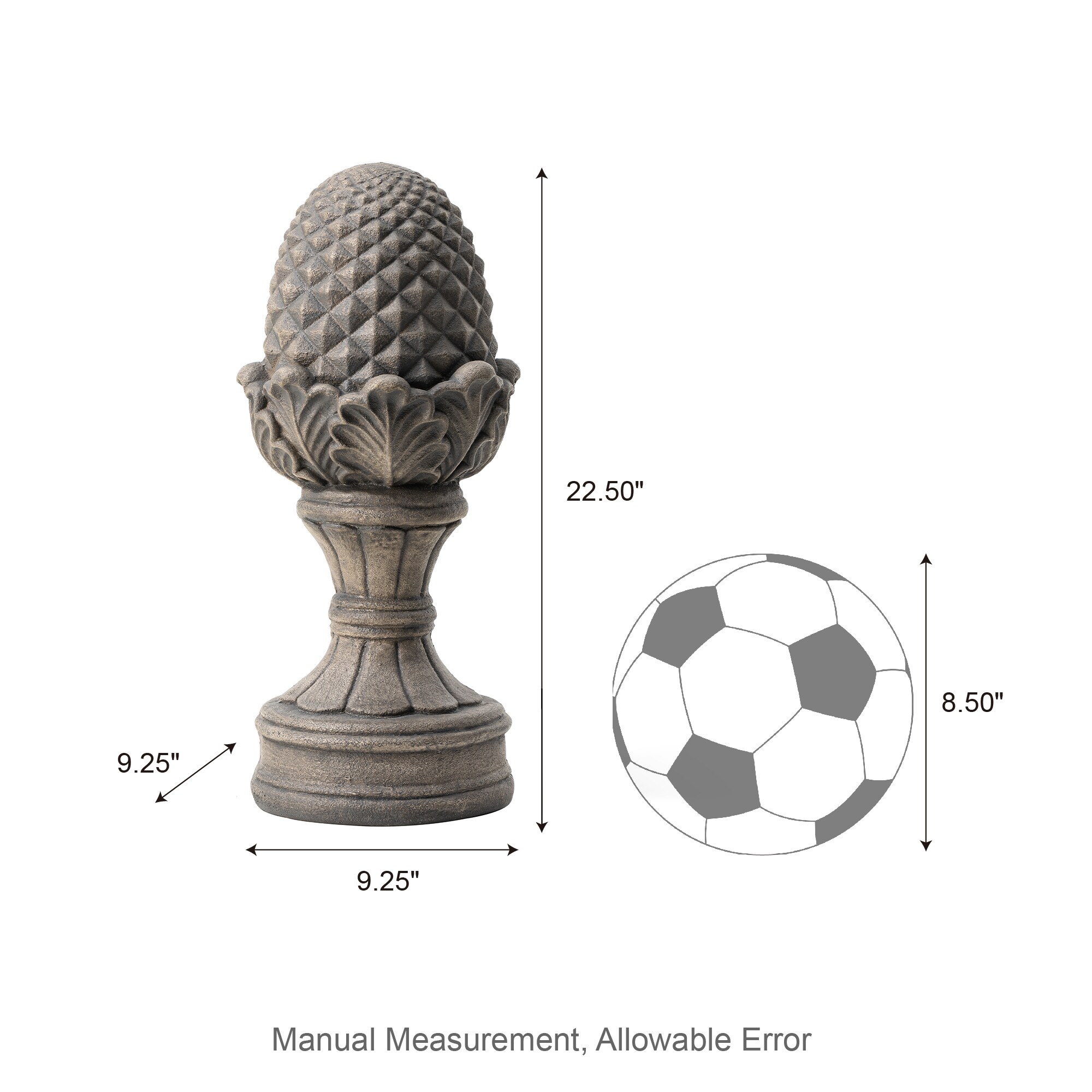 Glitzhome 2025400046 Garden-Statue - View #6