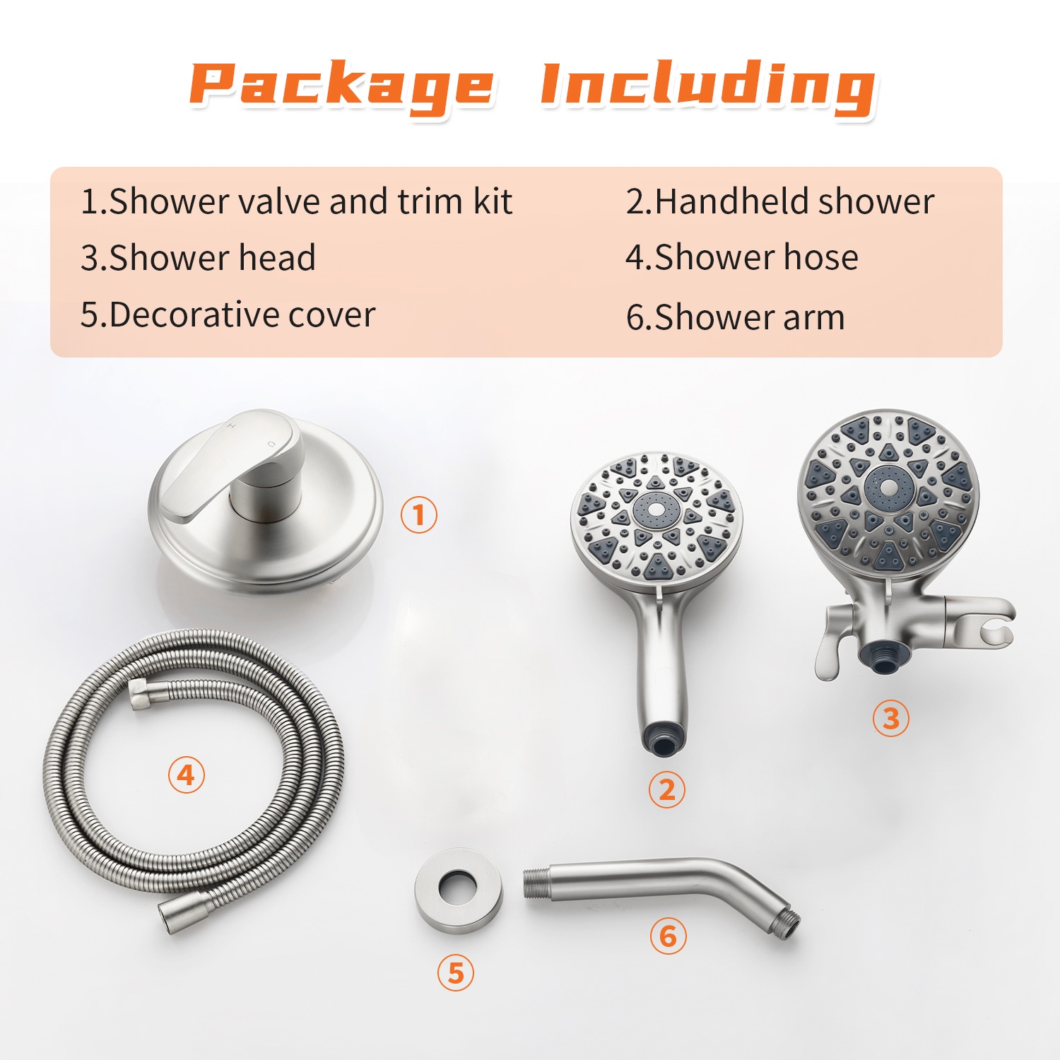 WELLFOR YBT1204HNS Showerhead-Bar-Panels - View #4