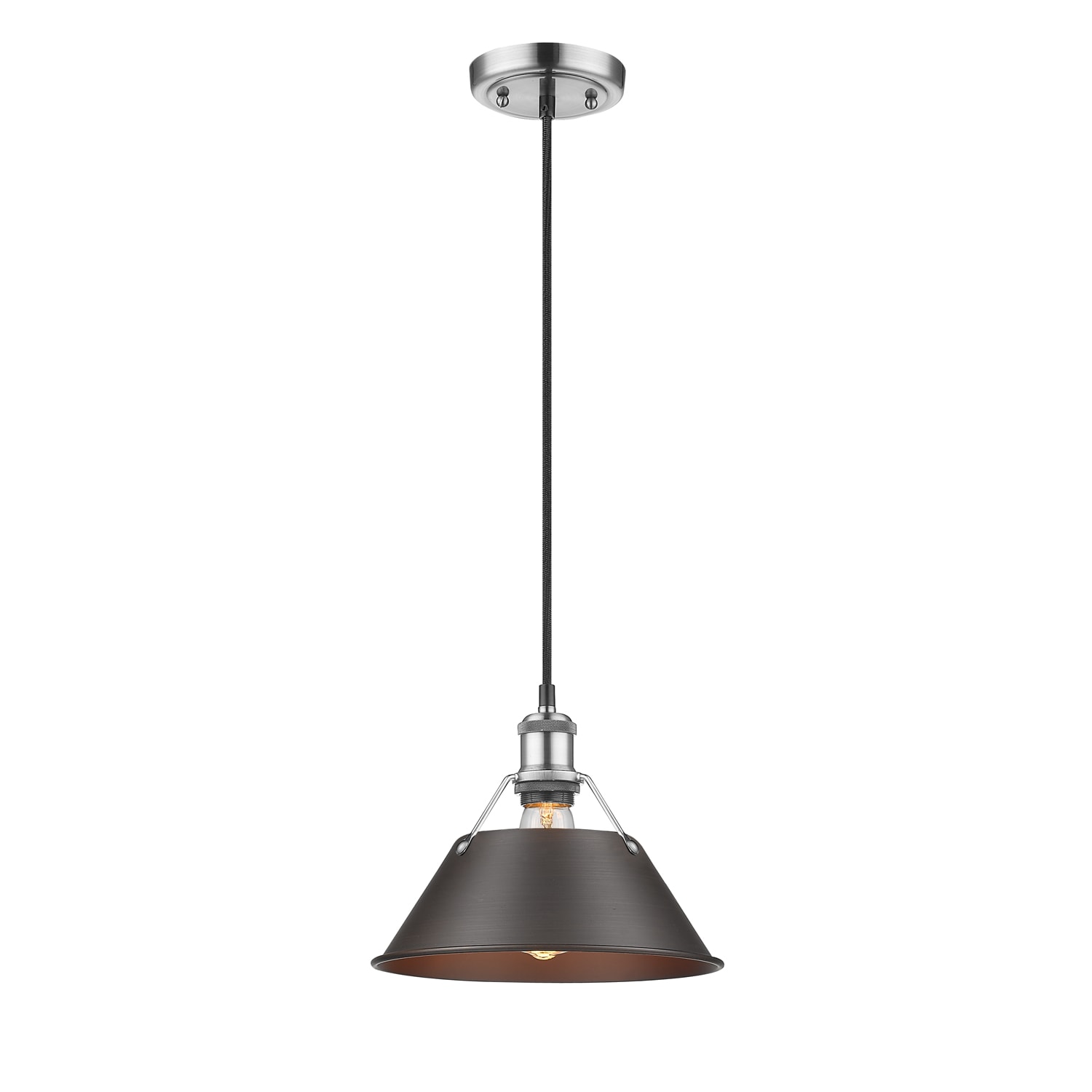 Golden Lighting 3306-M PW-RBZ Pendant-Lights - View #2