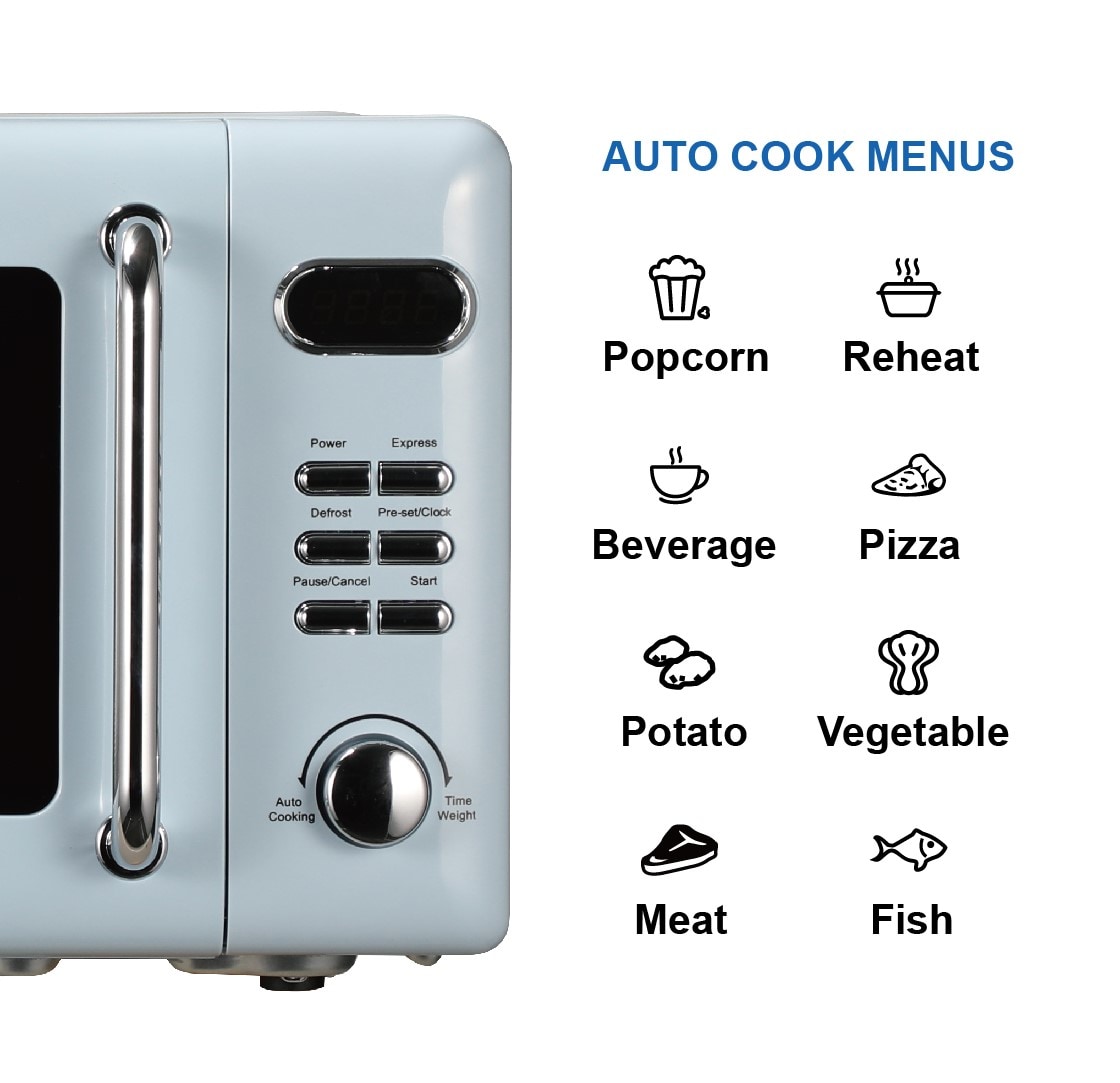 Emerson 0.7 cu. ft. 700-Watt Compact Countertop Microwave Oven in
