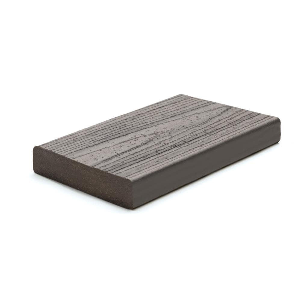 Transcend 2-in x 6-in x 12-ft Island Mist Square Composite Deck Board in Gray | - Trex IM020612TS01