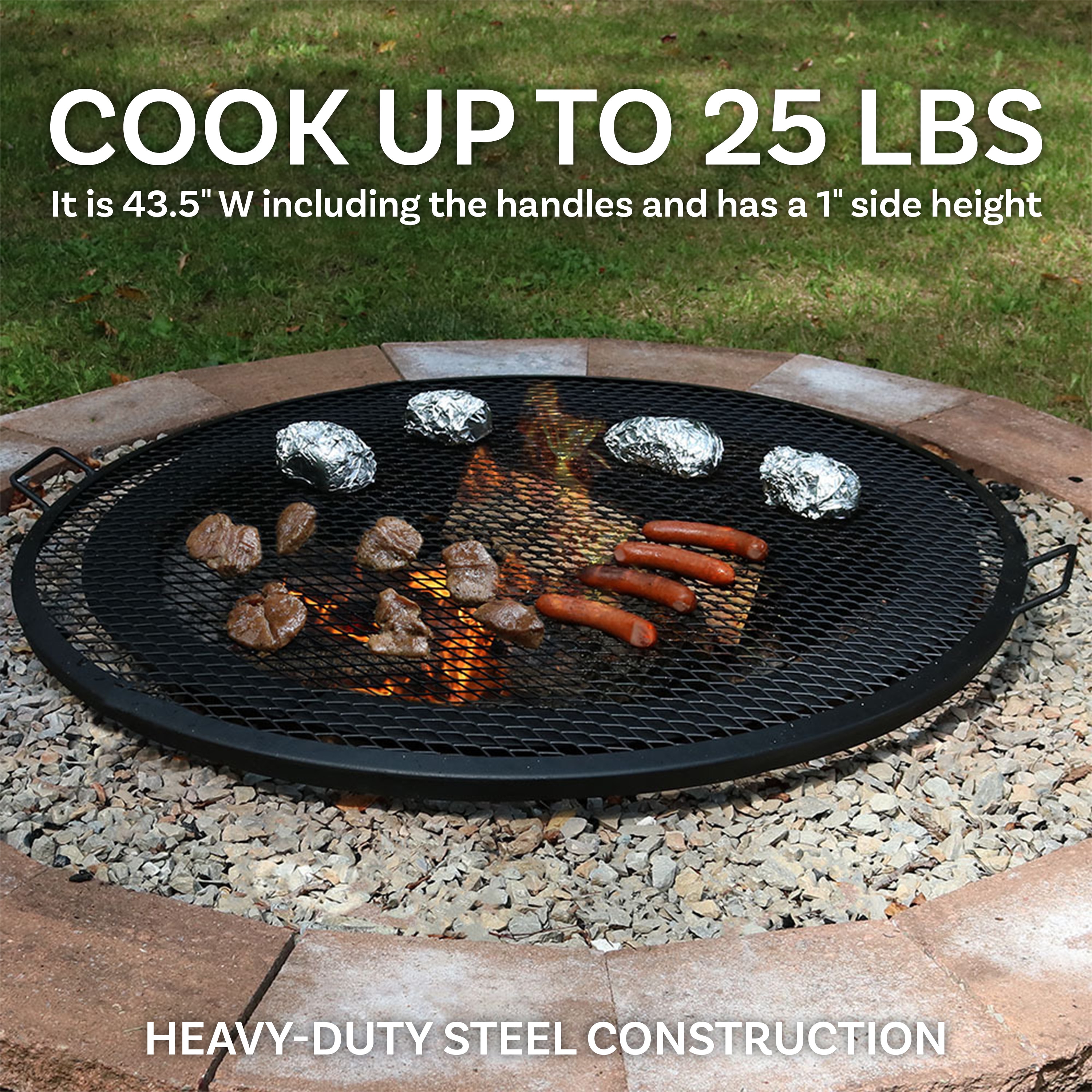 Sunnydaze Decor SM-M40-INV Gas-Grill-Cookgrates-Warmracks - View #8