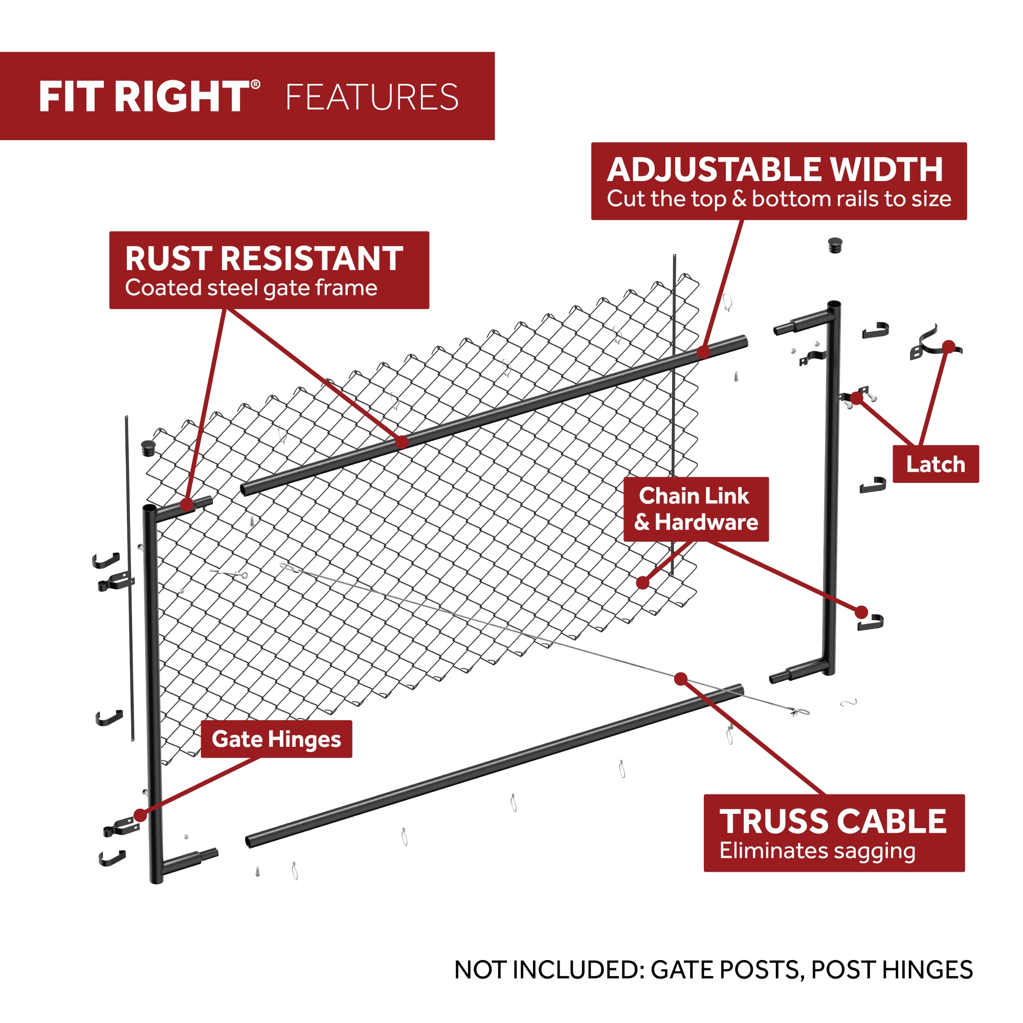 Fit-Right CL 014519 Chain-Link-Fence-Slats - View #3
