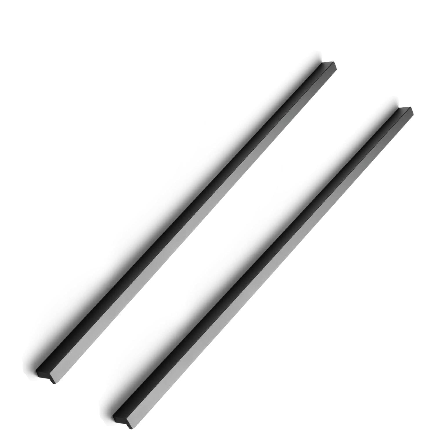 Miaokesen 4402B-320 12-5/8-in , 320mm Center to Center Matte Black Rectangular Finger 12 -Pack