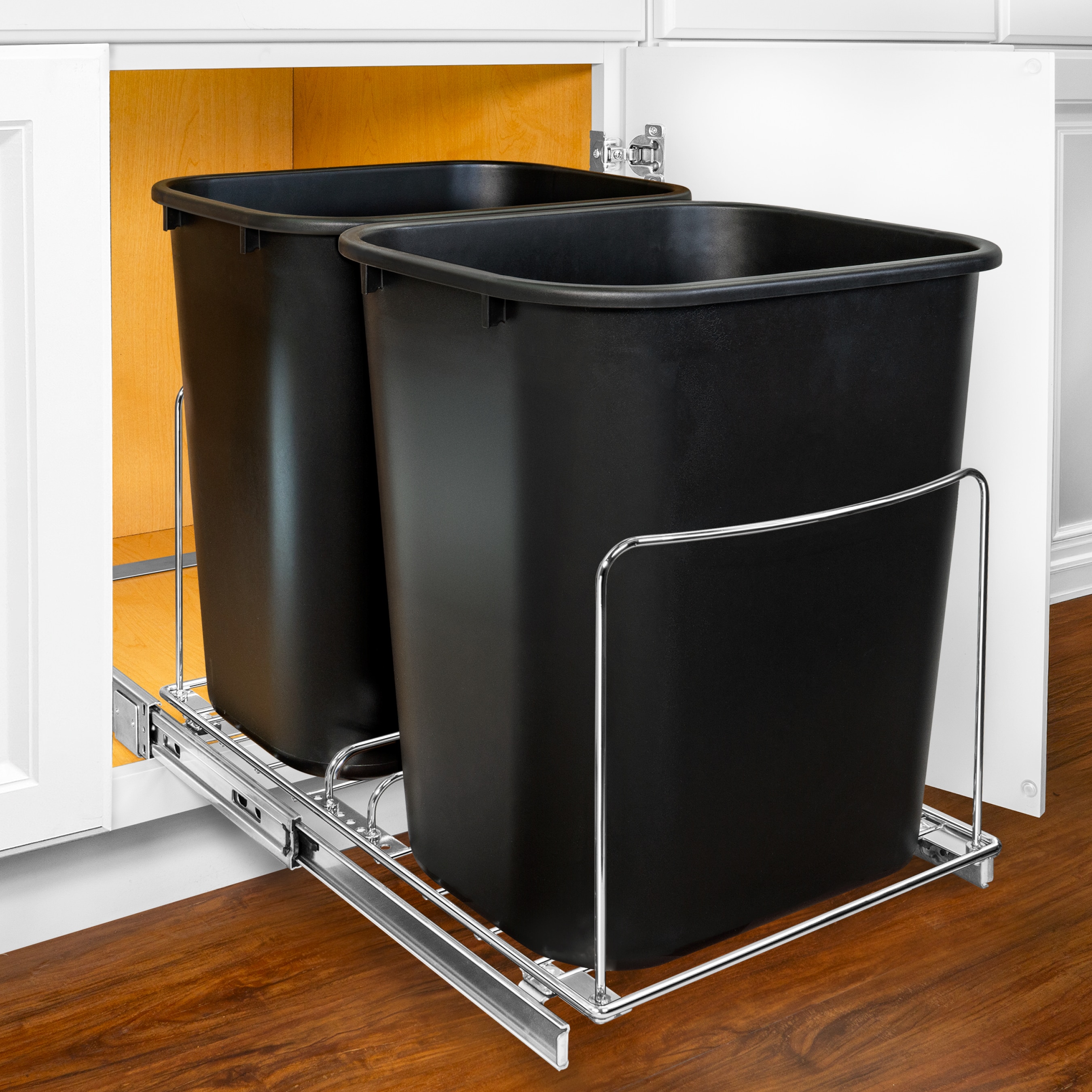 Lynk Professional Pull Out Trash Can Under Cabinet Organizer