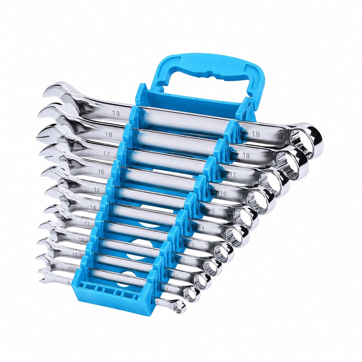 DYRCJ -  Combination Wrench Set Metric 11 Piece 8 10 11 12 13 14 15 16 17 18 19mm 12 Point CR V S...
