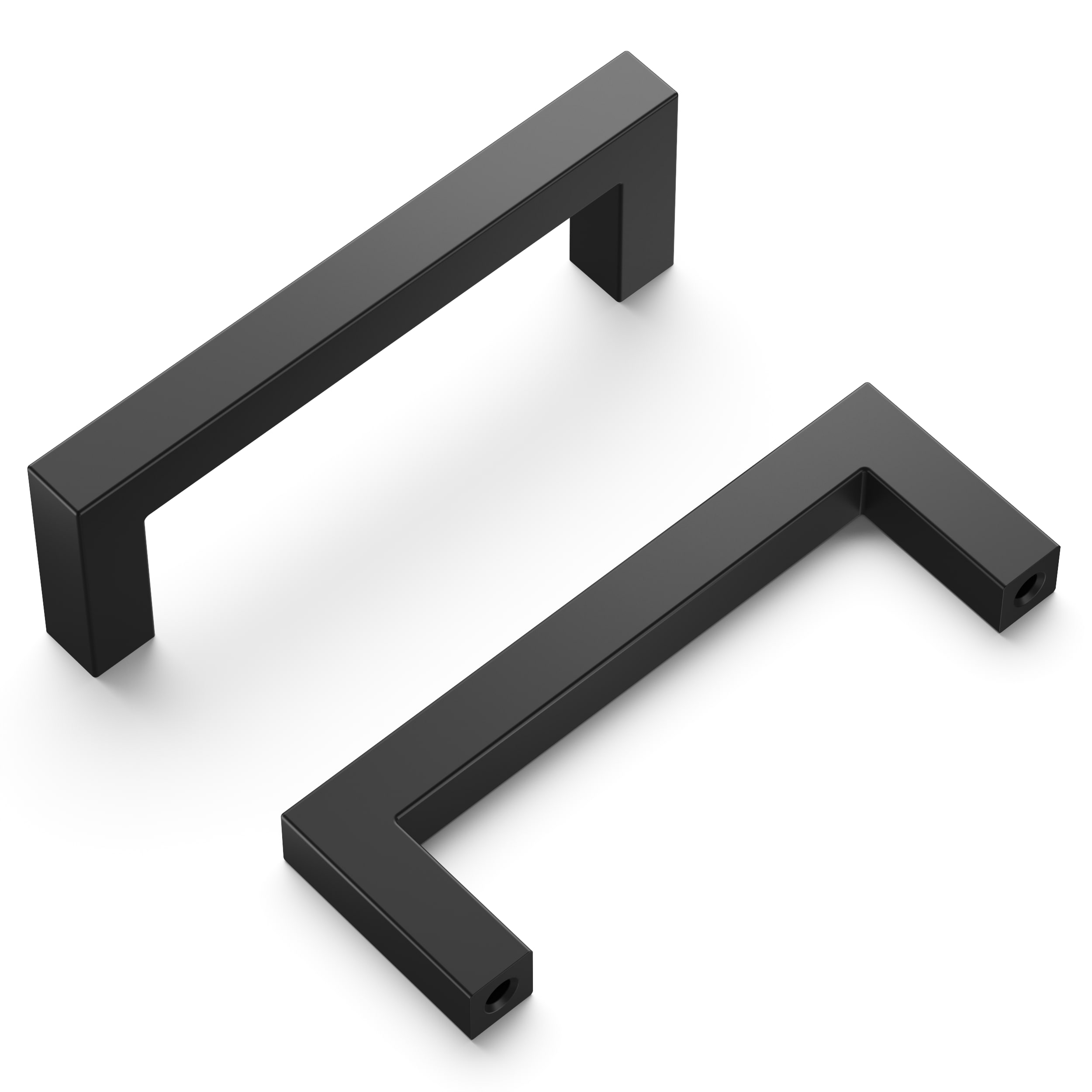 Matte Black Modern 3-Inch Bar Pull Handle Set