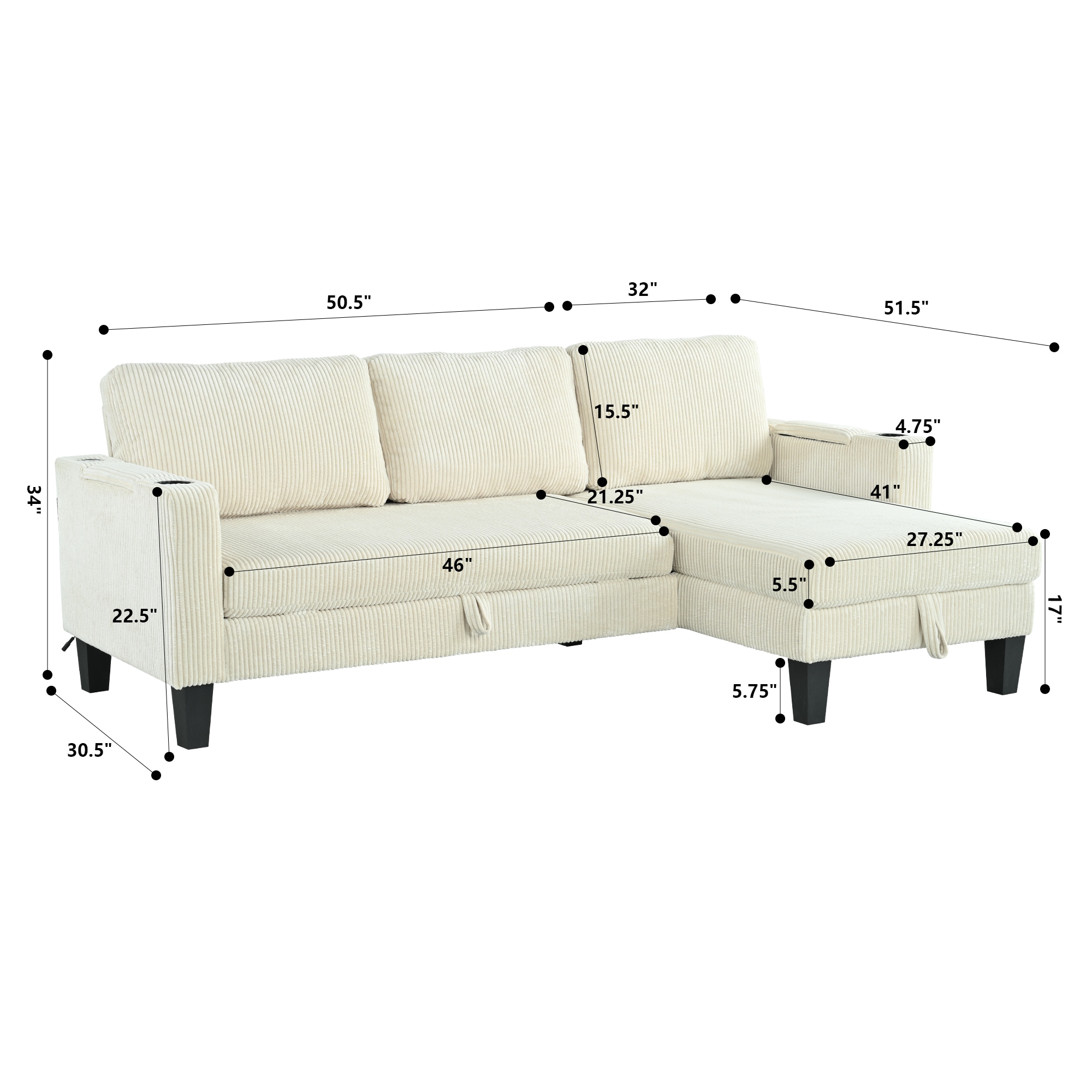 GDFStudio 323944 Sofas-Loveseats - View #3