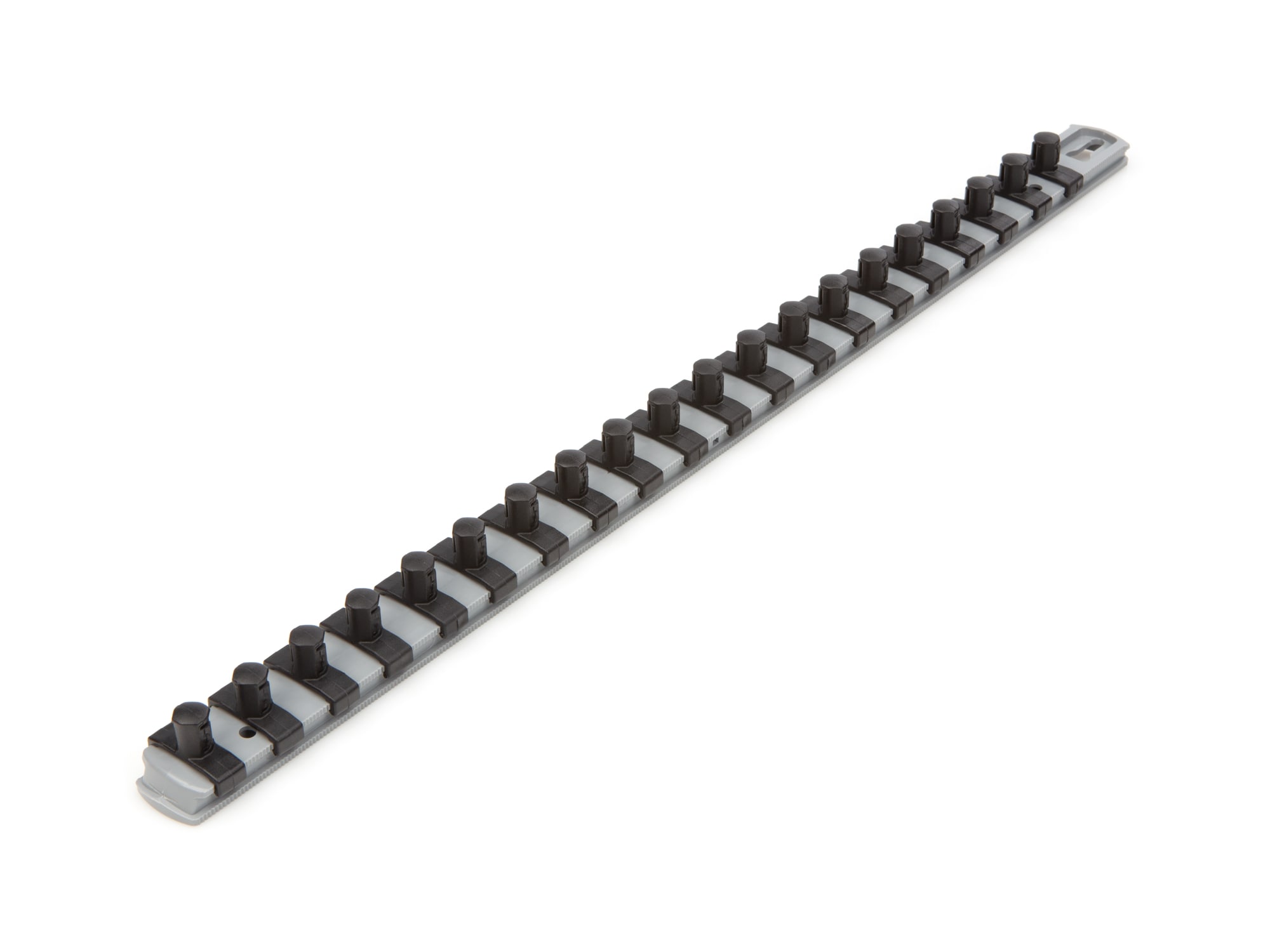 TEKTON OSR13320 Plastic Socket storage - 3/8 in drive x 18 inch socket rail with 20 clips