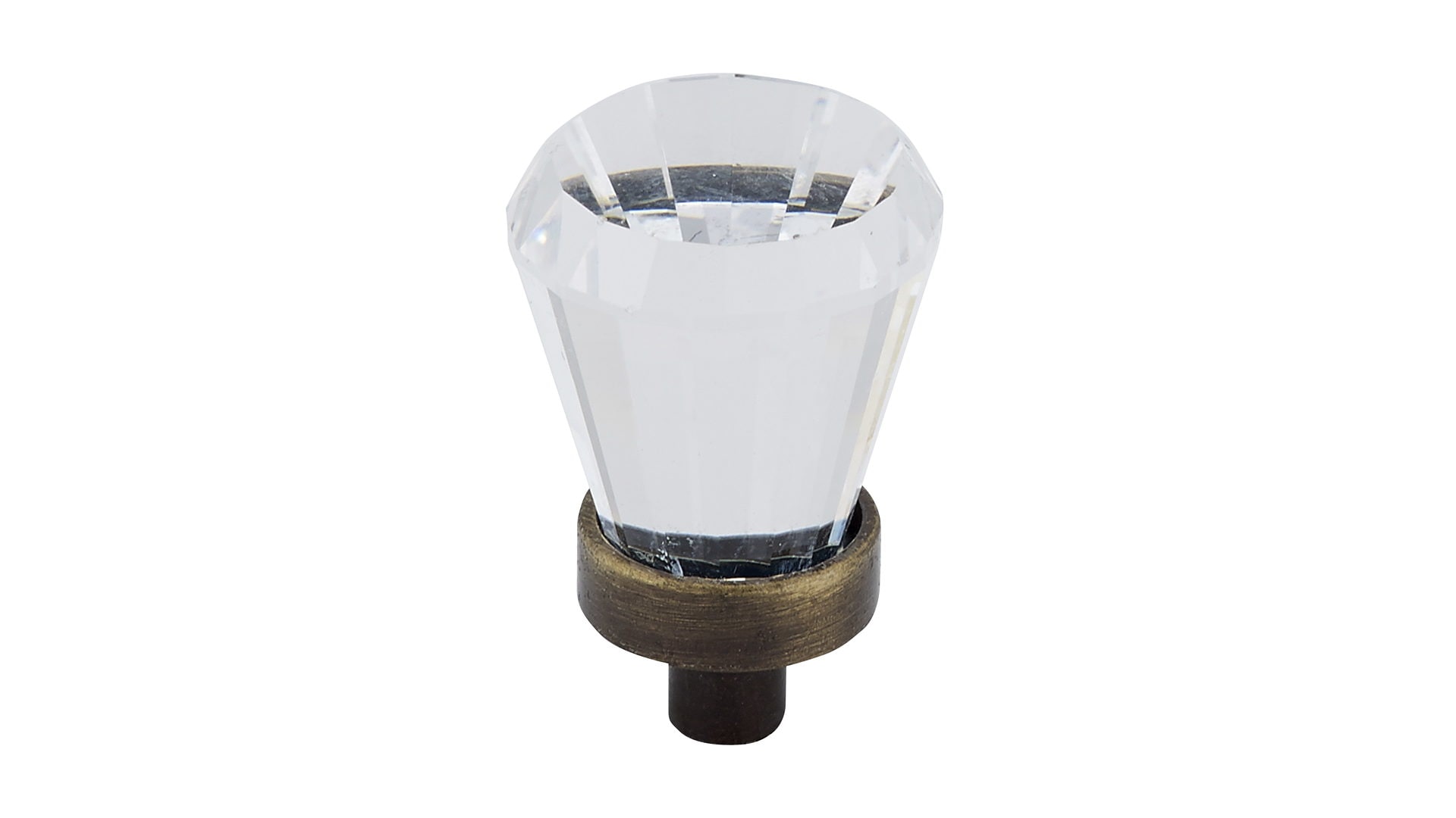 Richelieu BP276AE11 3/4-in Crystal and Antique English Novelty Traditional Cabinet Knob