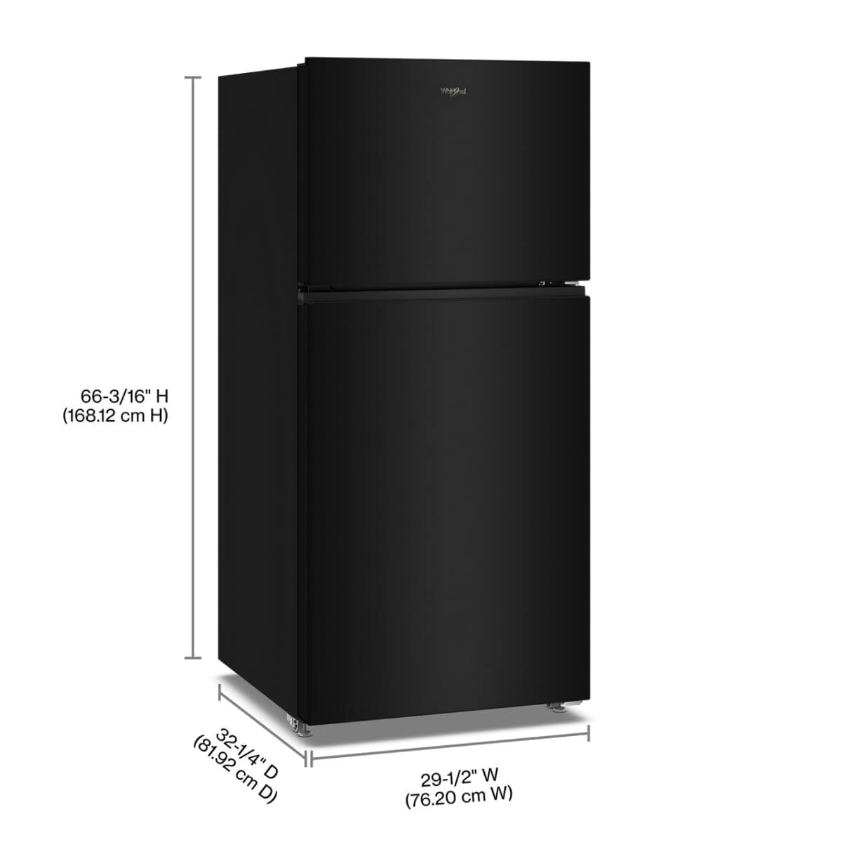 Whirlpool WRTX5419SB Top-Freezer-Refrigerators - View #4