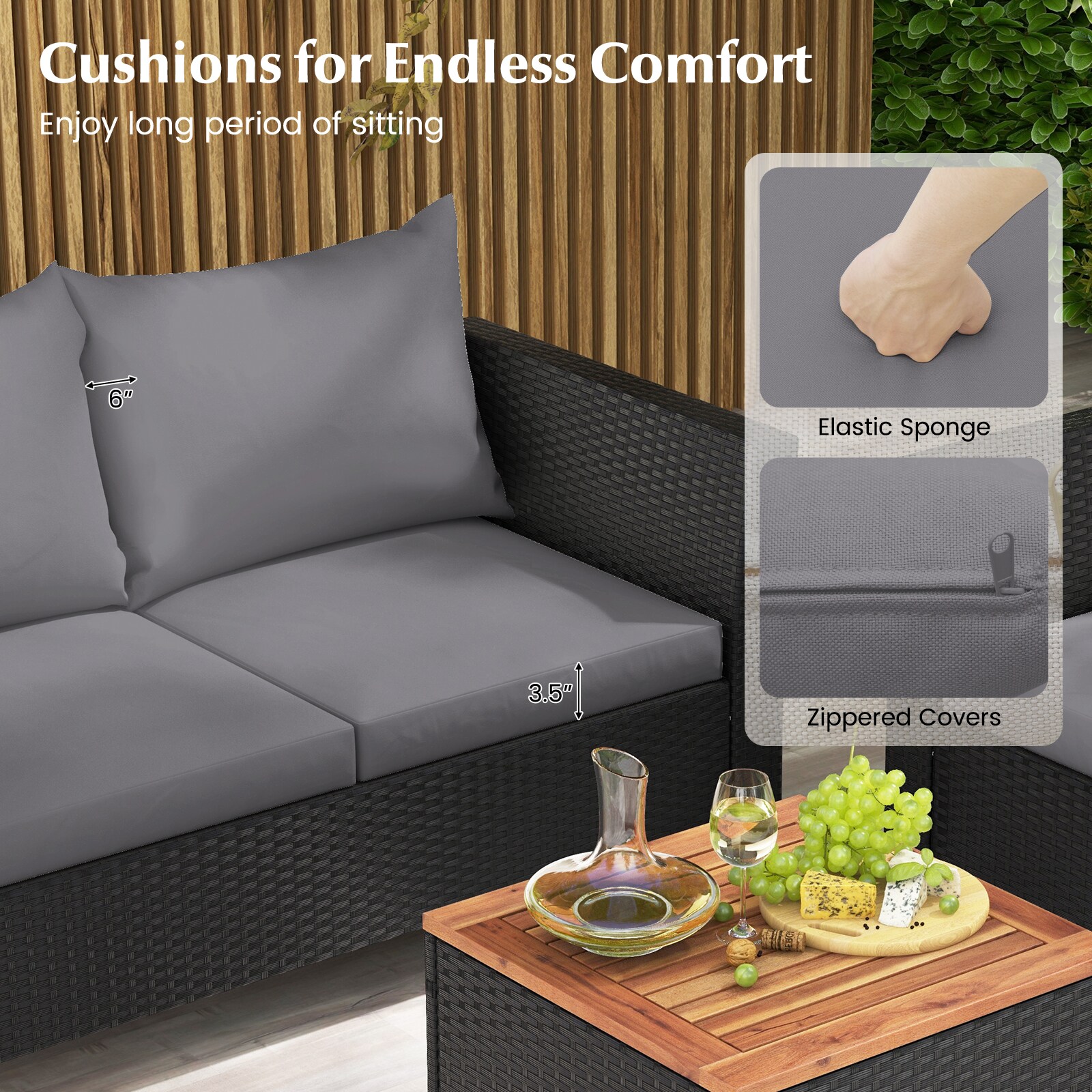 LIVIZA OUJ72334GR-X Patio-Conversation-Sets - View #4