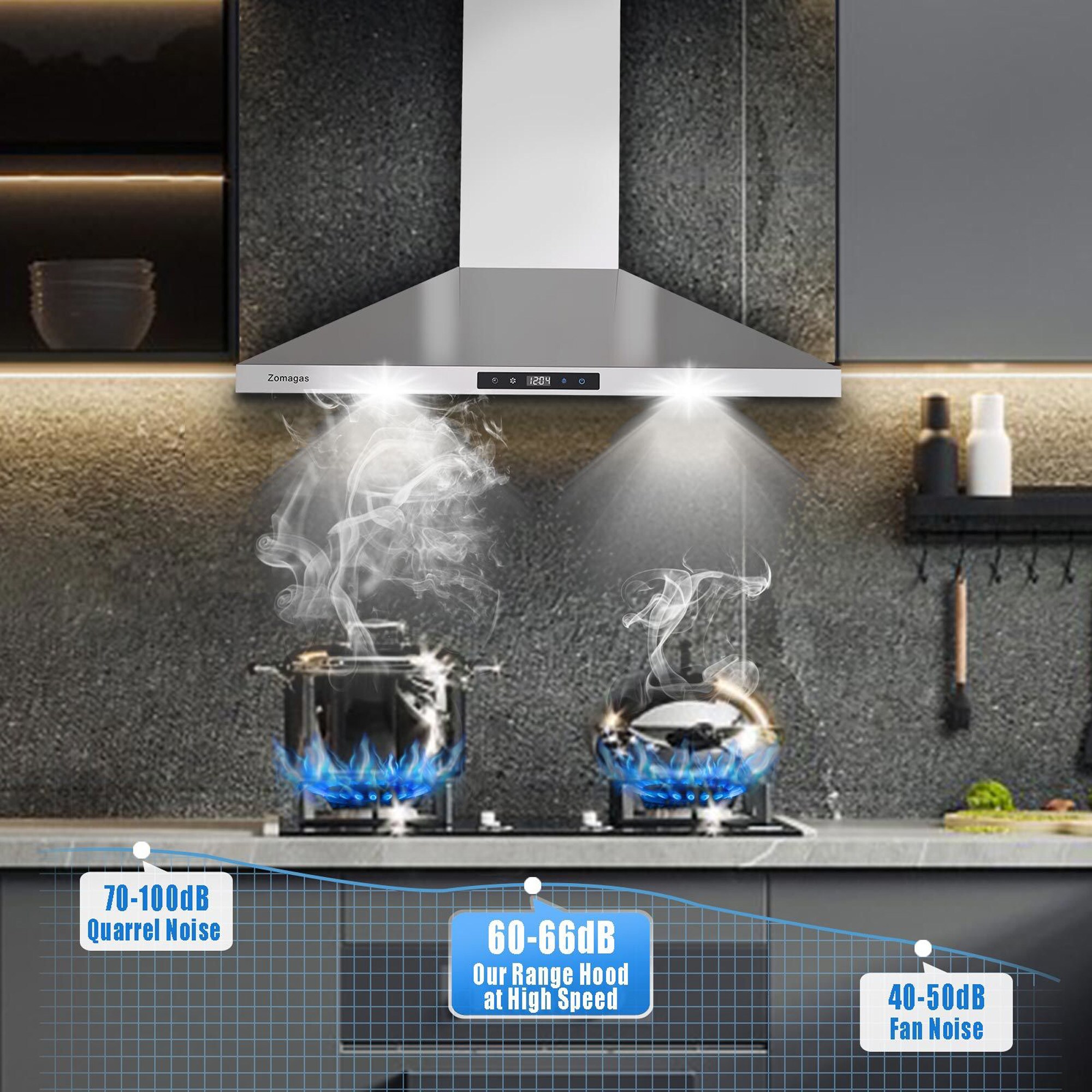 Damerin IU-RD20 Wall-Mounted-Range-Hoods - View #19