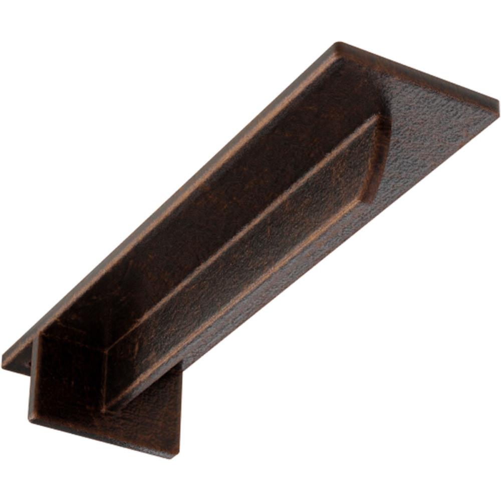 Ekena Millwork BKTM03X12X02HEACO Heaton Hidden 12-in x 3-in x 2-in Antique copper Steel Countertop support bracket