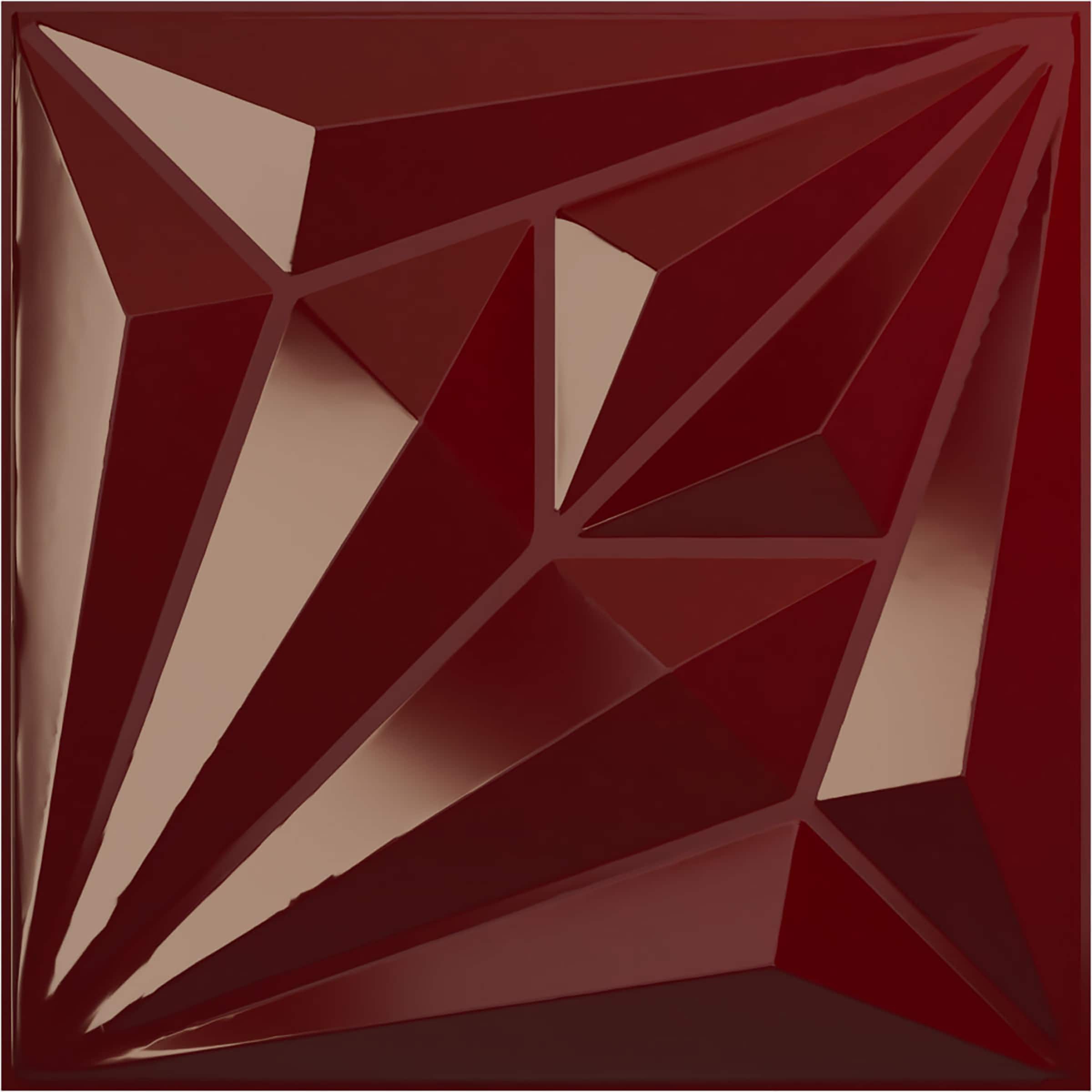 Ekena Millwork WP20X20DMHML-CASE-12 19-5/8-in x 19-5/8-in Embossed Gloss Merlot PVC Wall Panel 12 -Pack