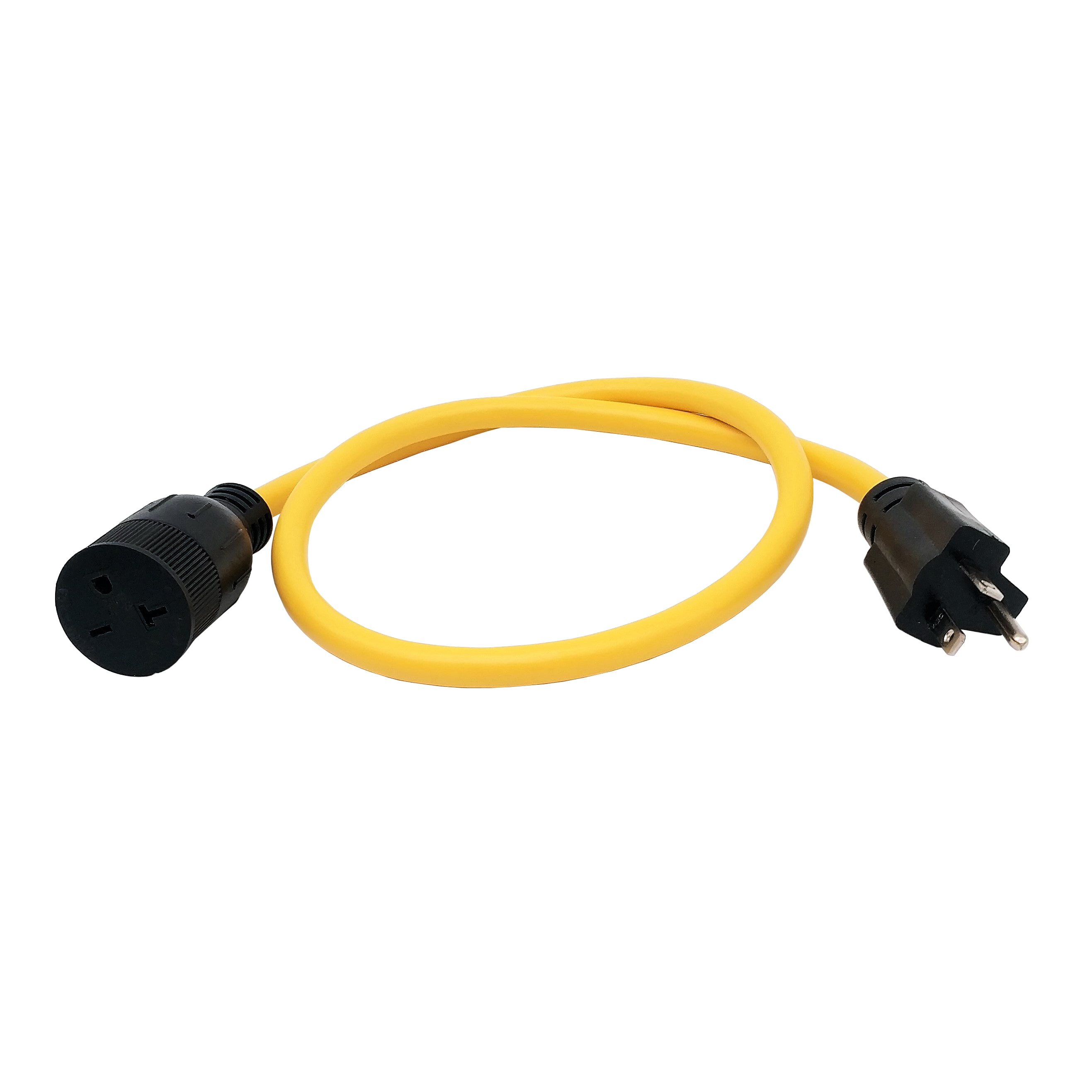 parkworld 885736 3-ft 12 / 3 3 Prong Yellow Indoor/Outdoor SJTW Heavy Duty General Extension Cord