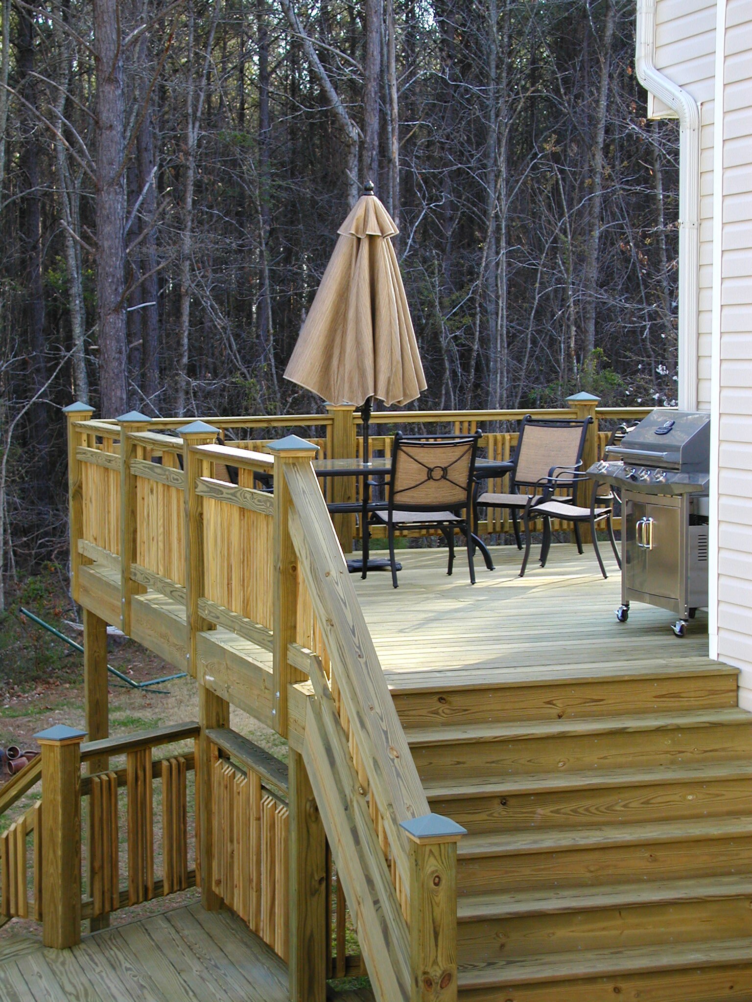 Severe Weather 5-Steps Pressure Treated Southern Yellow Pine Wood Outdoor Stair Stringer