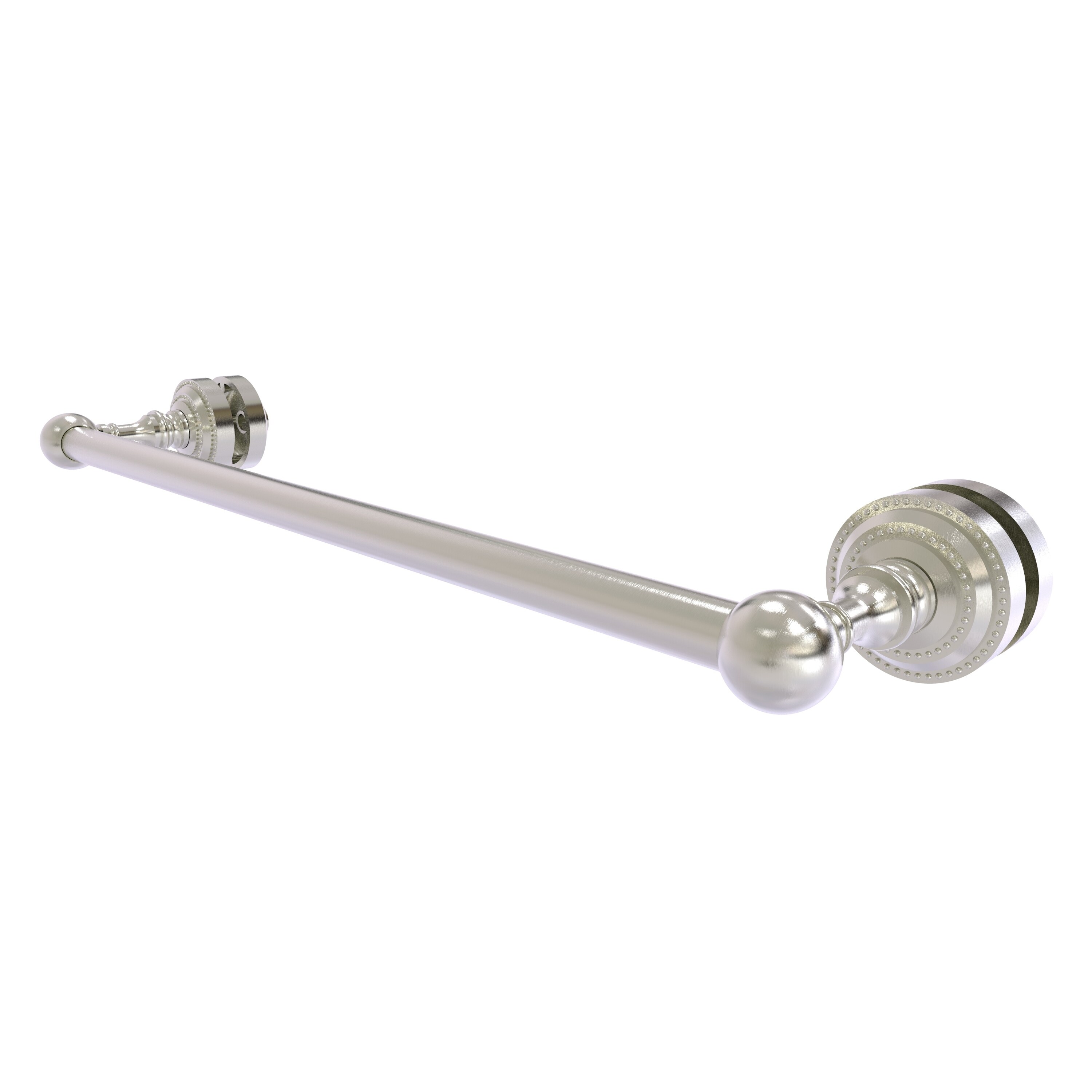 Allied Brass DT-41-SM-18-SN Dottingham 18-in Satin Nickel Wall mount Single Towel Bar