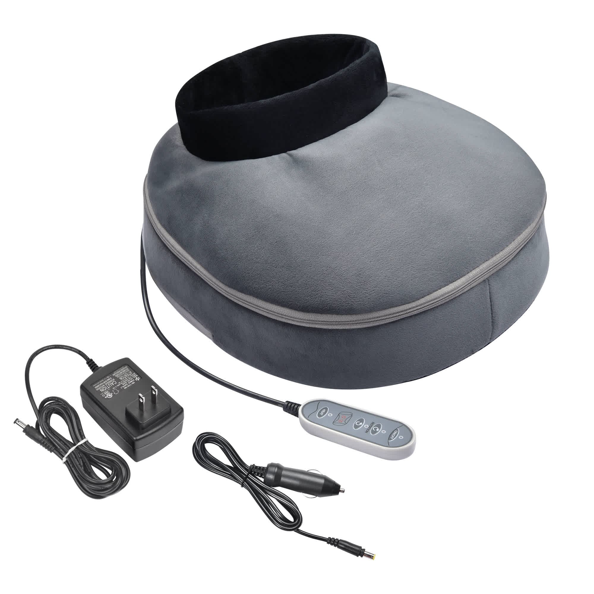 Yescom 12FMW001-2IN1-09-LO Byootique 2-in-1 Electric Shiatsu Foot and Back Massager Warmer Fast Heating Pad 12 Rollers