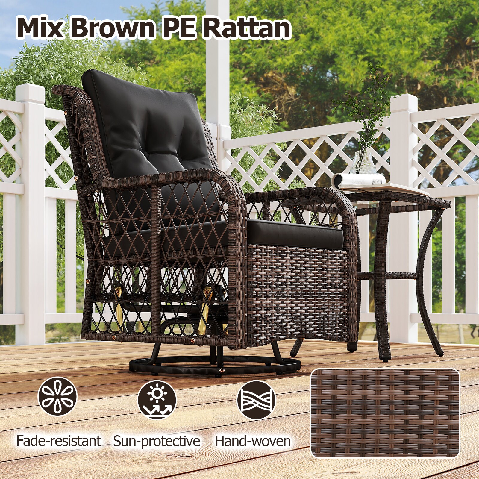 YERIVA O74044DKDH Patio-Conversation-Sets - View #4