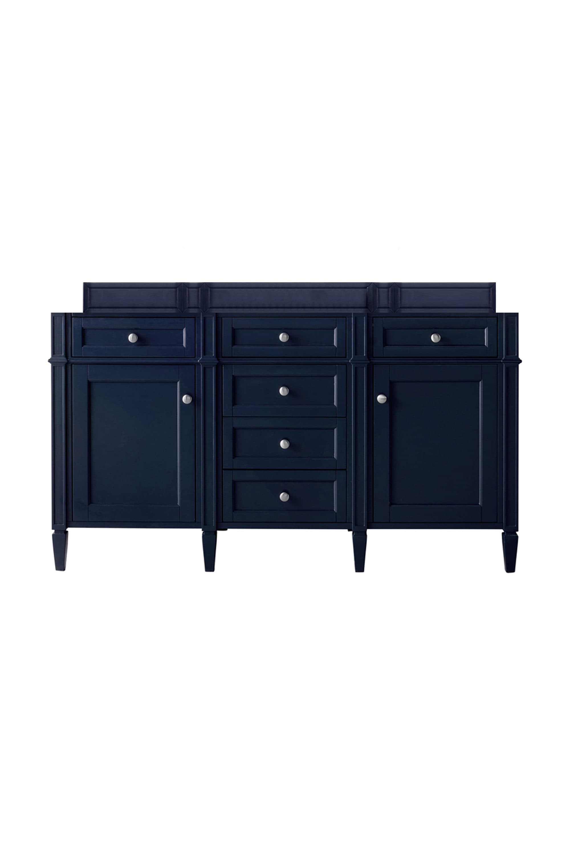 James Martin Vanities 650-V60D-VBL Brittany 60-in Victory Blue Bathroom Vanity Base Cabinet without Top