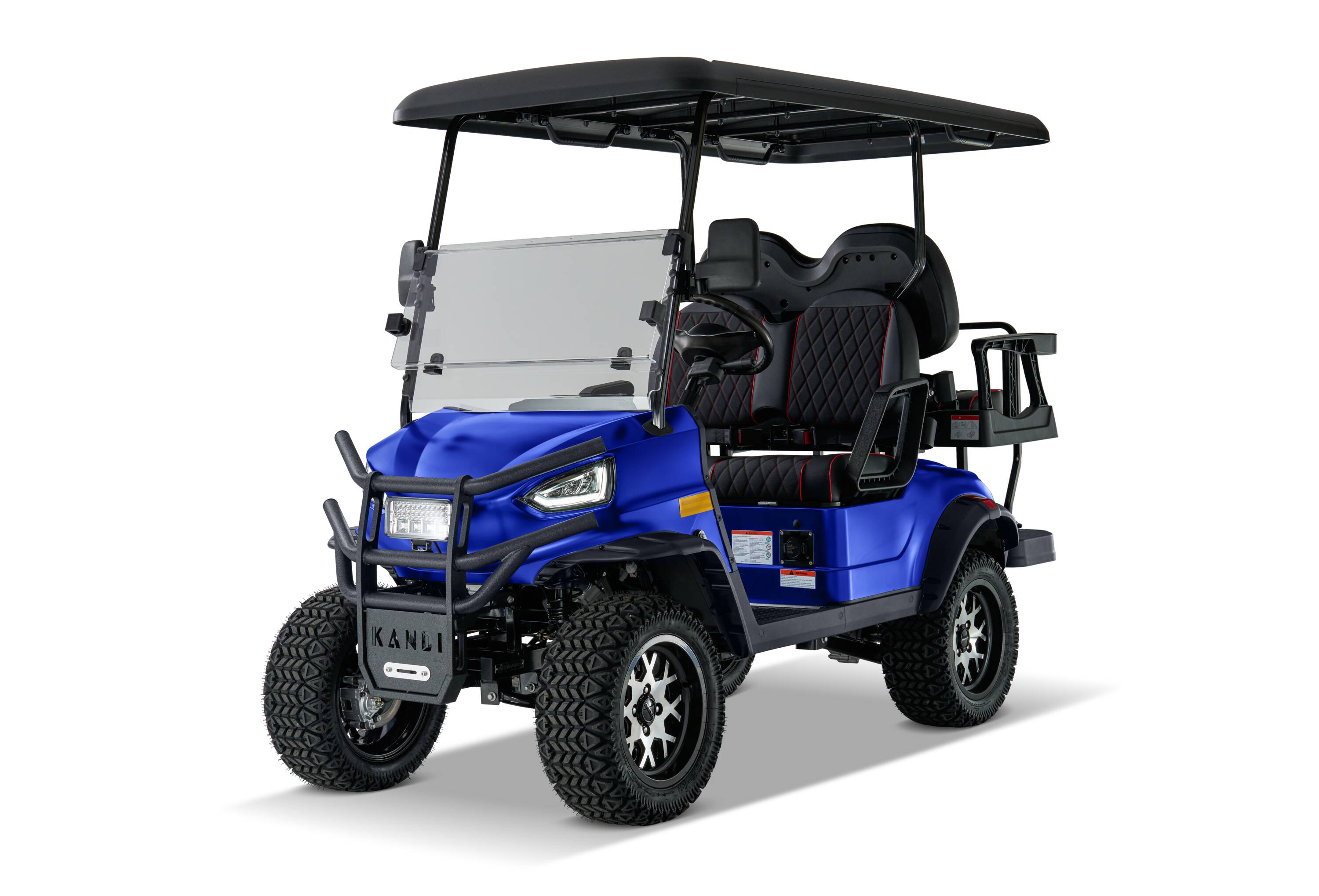 KANDI LOW4PLIME-L-B Element 4 Seat Electric Golf Cart, Max 15-MPH