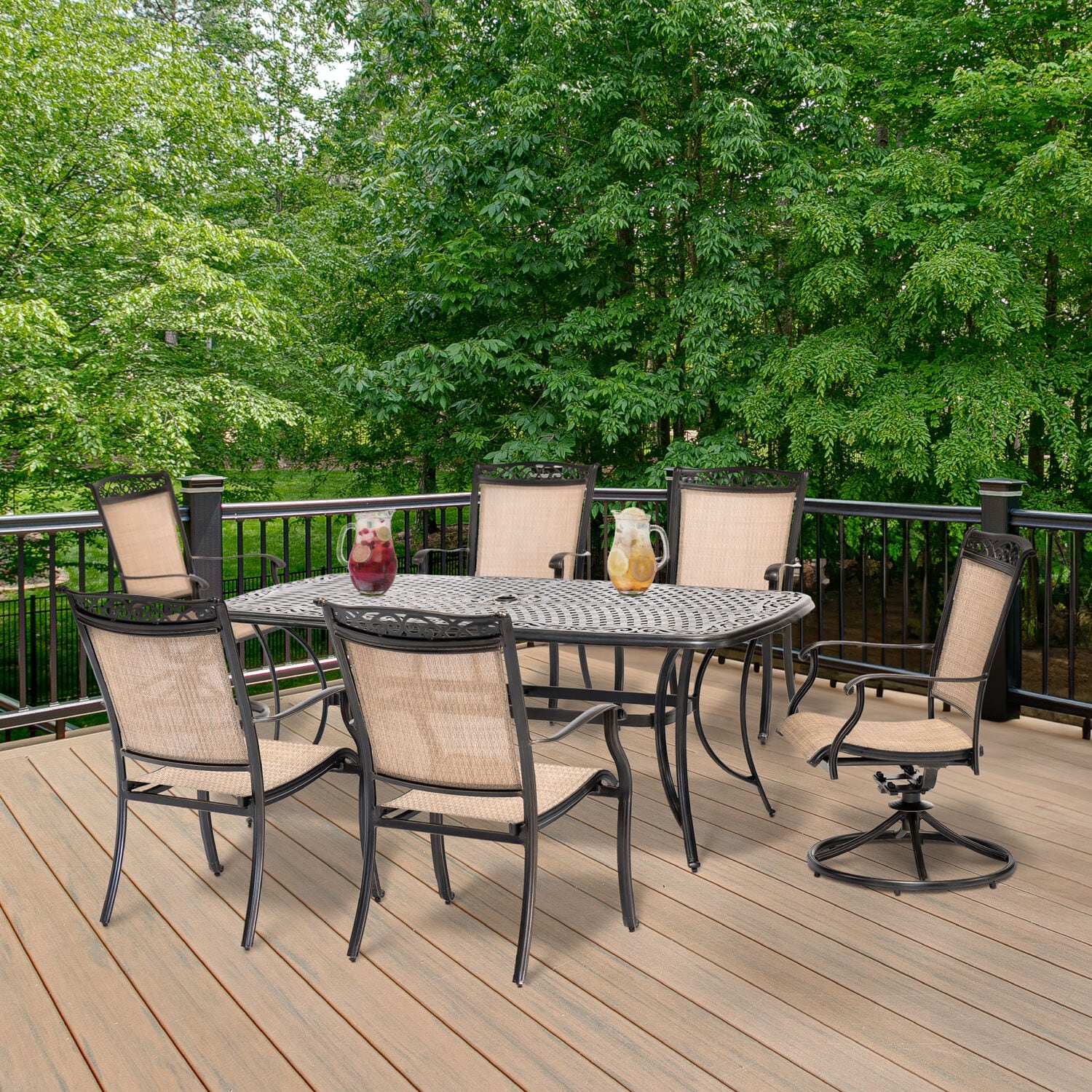 Hanover FNTDN7PCSW2C Patio-Dining-Sets - View #17