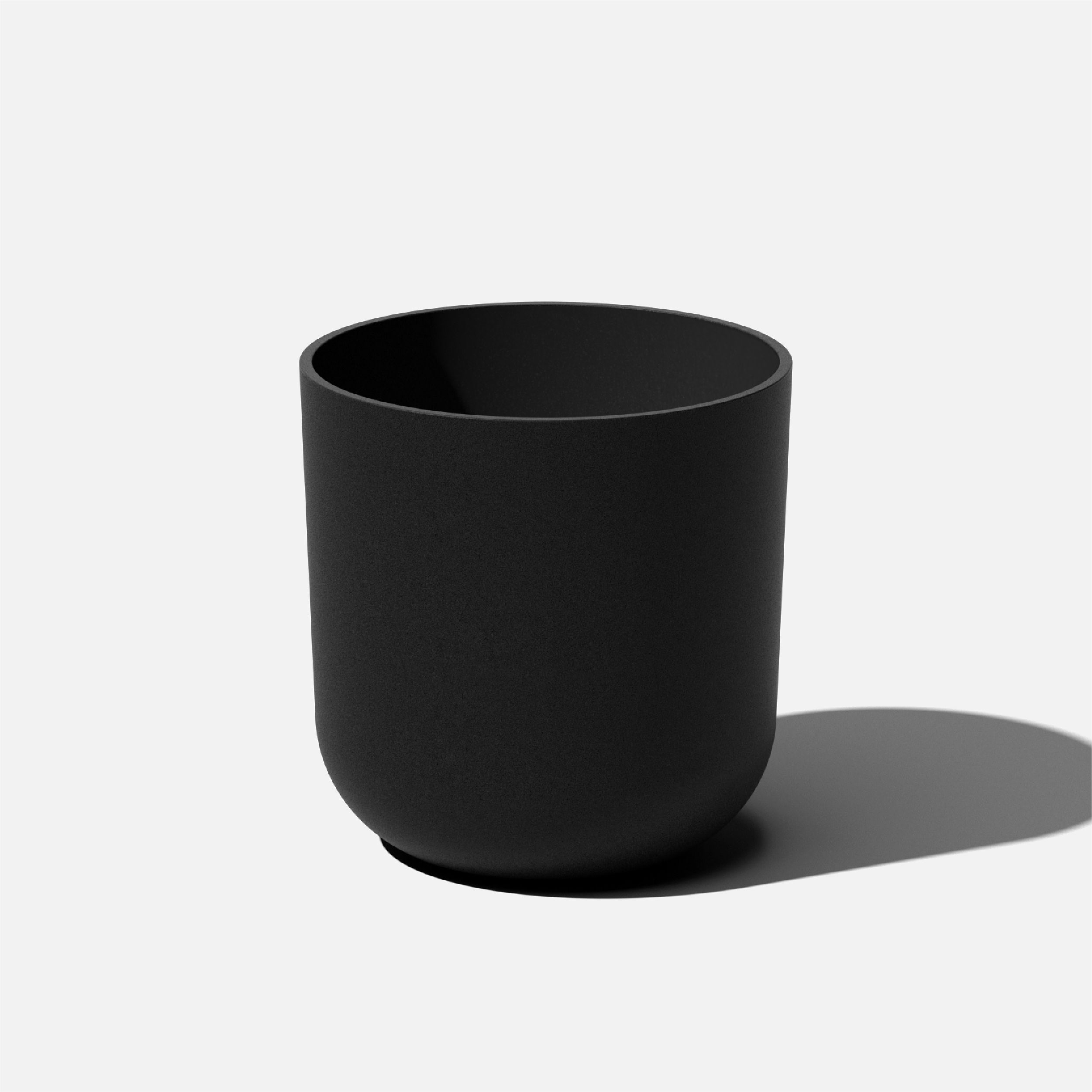 Veradek KNV15B Round 15-in W x 15.25-in H x Black Plastic Indoor/Outdoor Planter