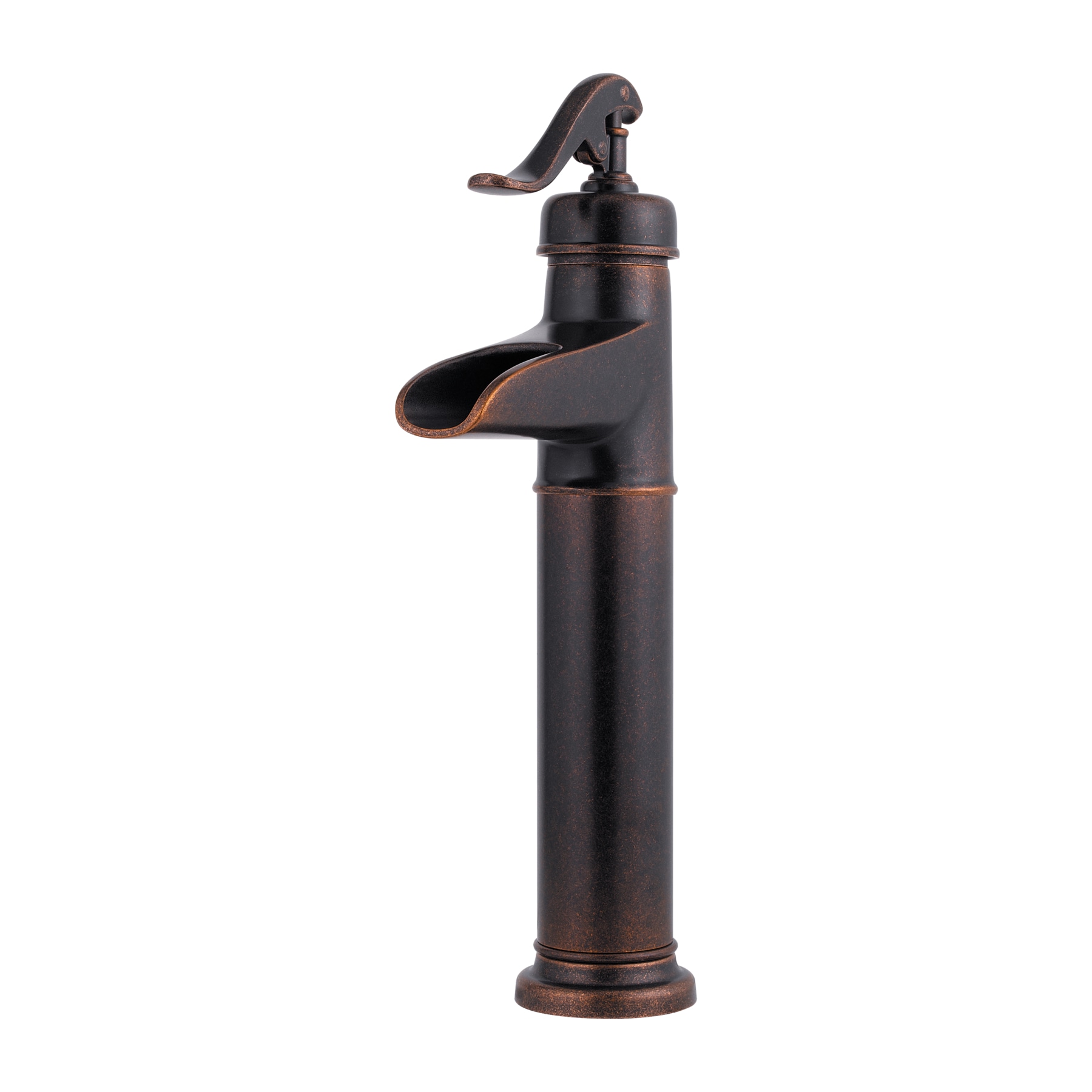 Pfister LF-040-YP0U Ashfield Rustic pewter Single hole 1-handle WaterSense Low-arc Residential Handle Bathroom Sink Faucet with Drain with Deck Plate