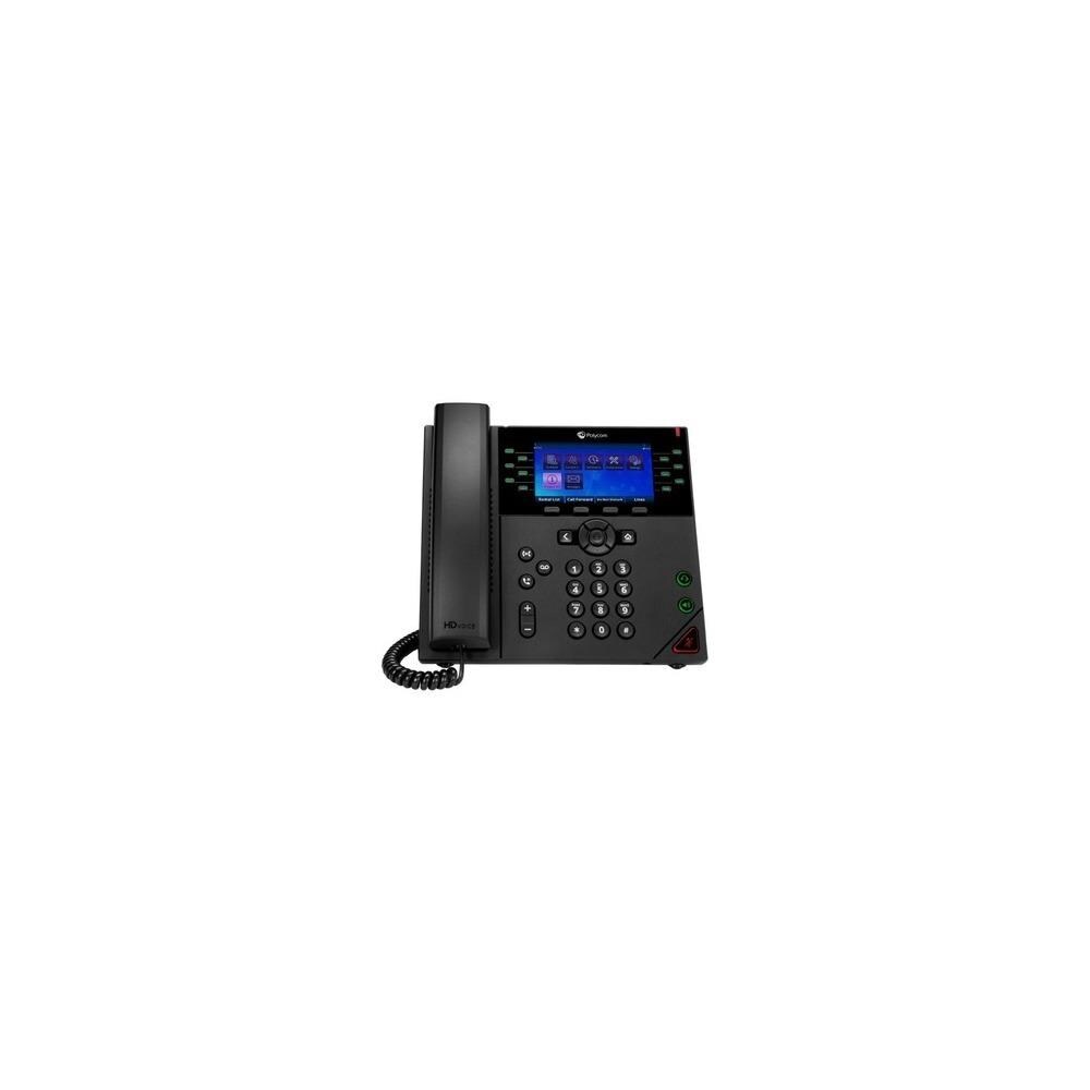 Poly 250 IP Phone - Corded - Corded - Desktop, Wall Mountable - Black