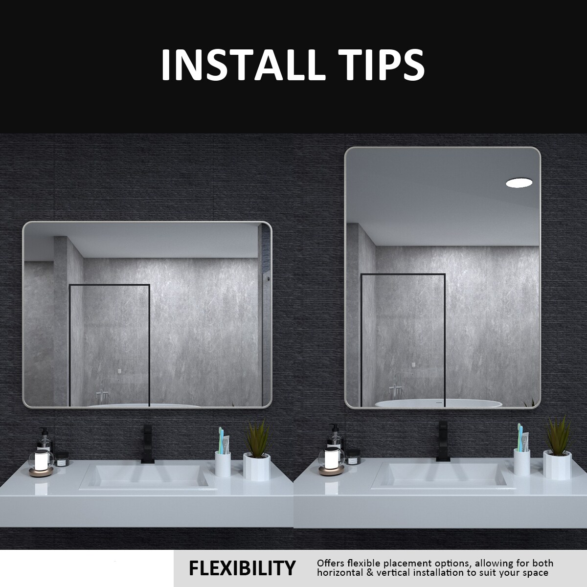 ToolCat SF1-24-YT Framed-Bath-Mirrors - View #4